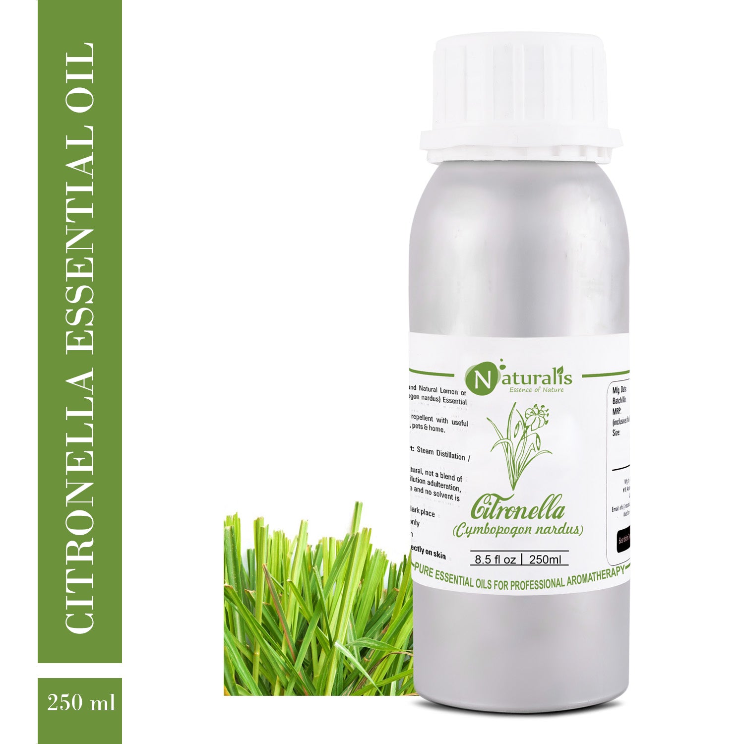 Citronella (Ceylon) Essential Oil by Naturalis - Pure & Natural - Naturalis