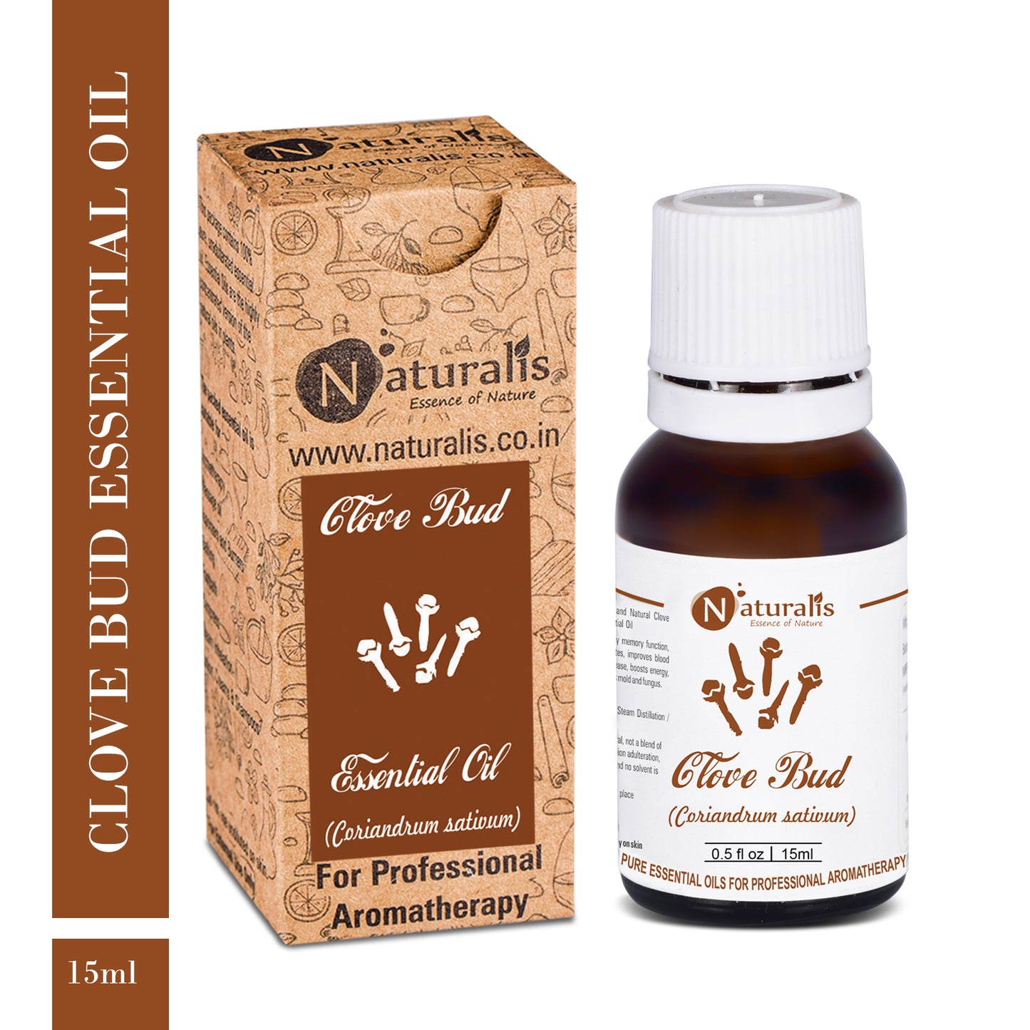 Clove Bud Essential Oil for Teeth and Gums by Naturalis- Pure & Natural - Naturalis