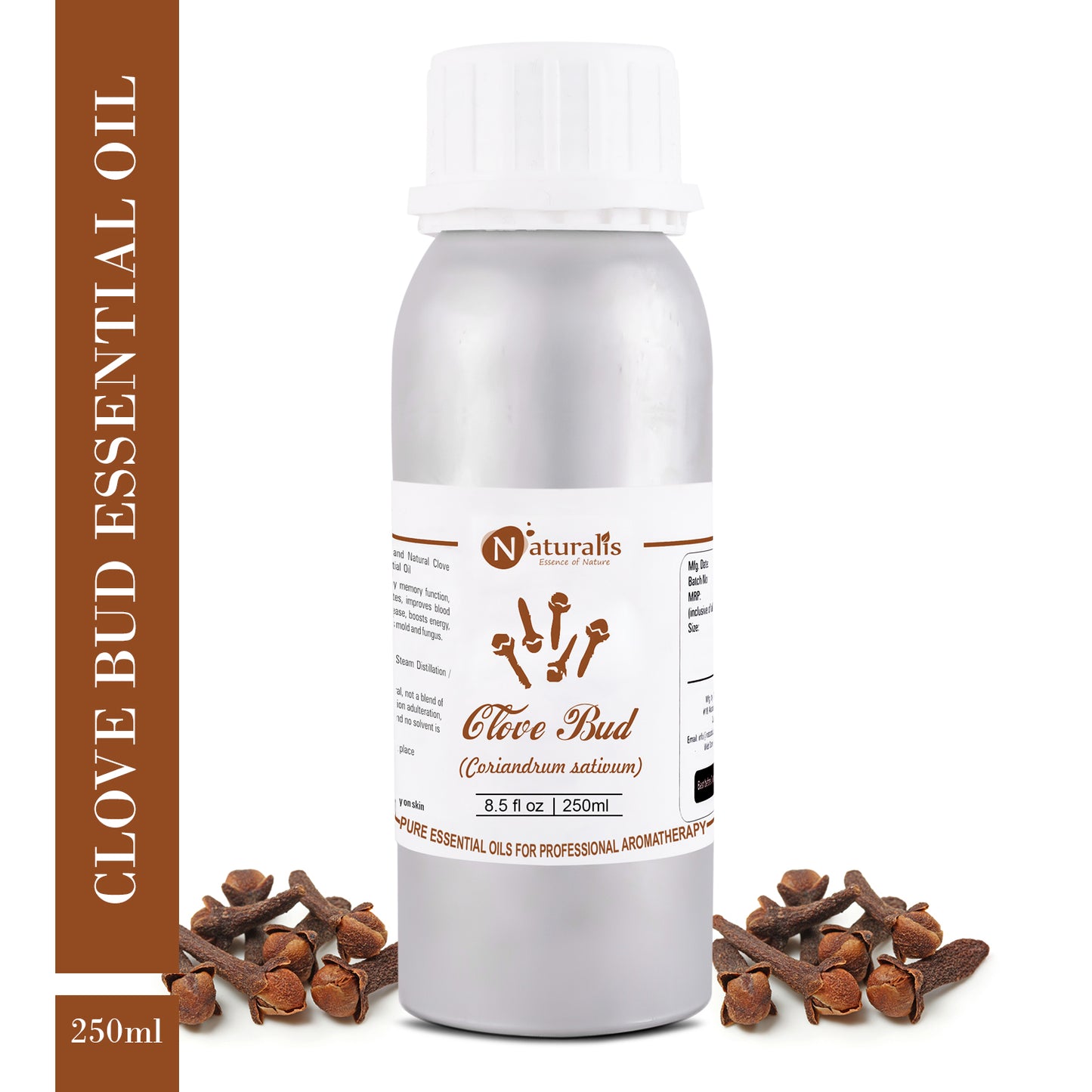 Clove Bud Essential Oil for Teeth and Gums by Naturalis- Pure & Natural - Naturalis