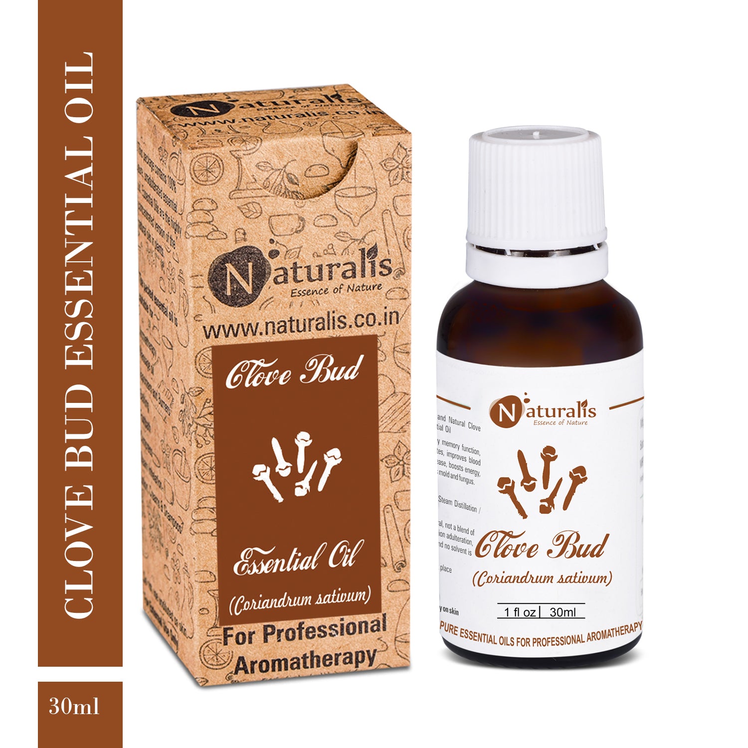 Clove Bud Essential Oil for Teeth and Gums by Naturalis- Pure & Natural - Naturalis