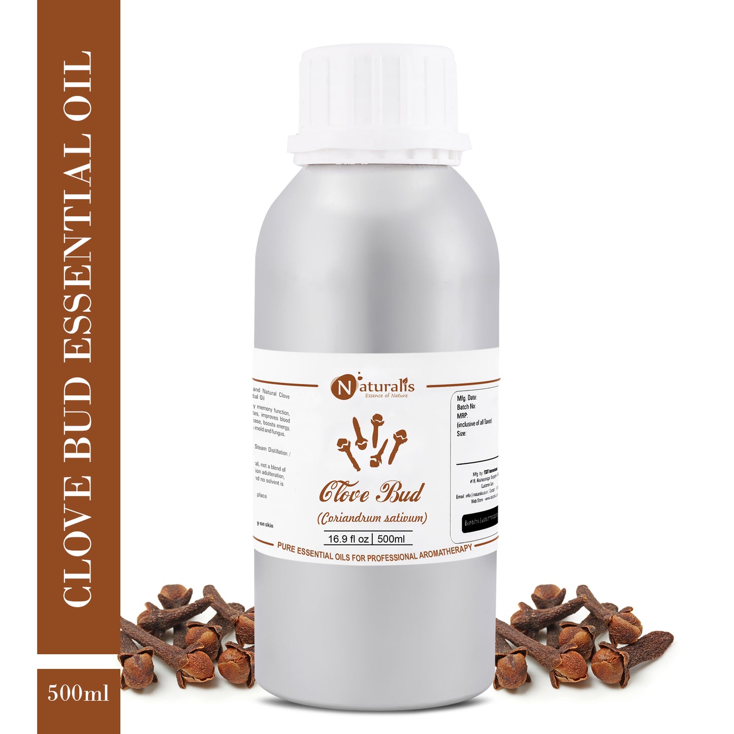 Clove Bud Essential Oil for Teeth and Gums by Naturalis- Pure & Natural - Naturalis