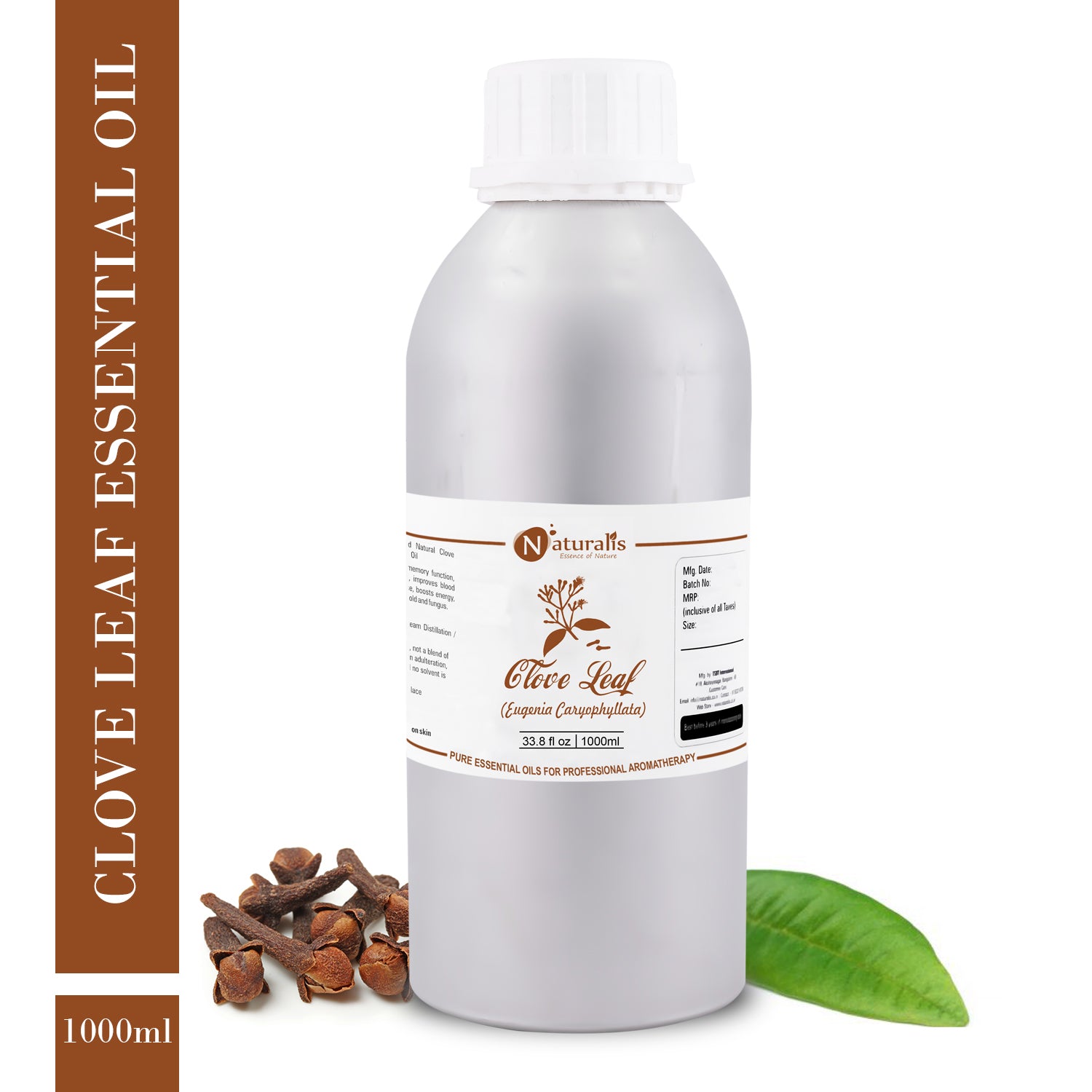 Clove Leaf Essential Oil by Naturalis - Pure & Natural - Naturalis