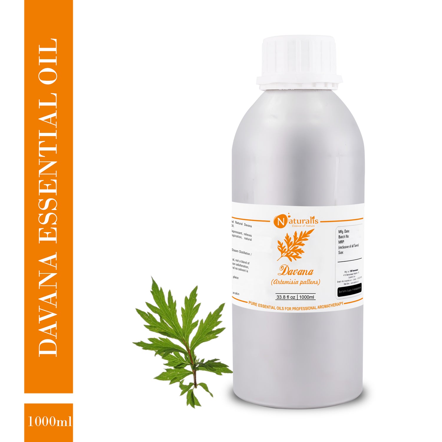 Davana Essential Oil by Naturalis - Pure & Natural - Naturalis