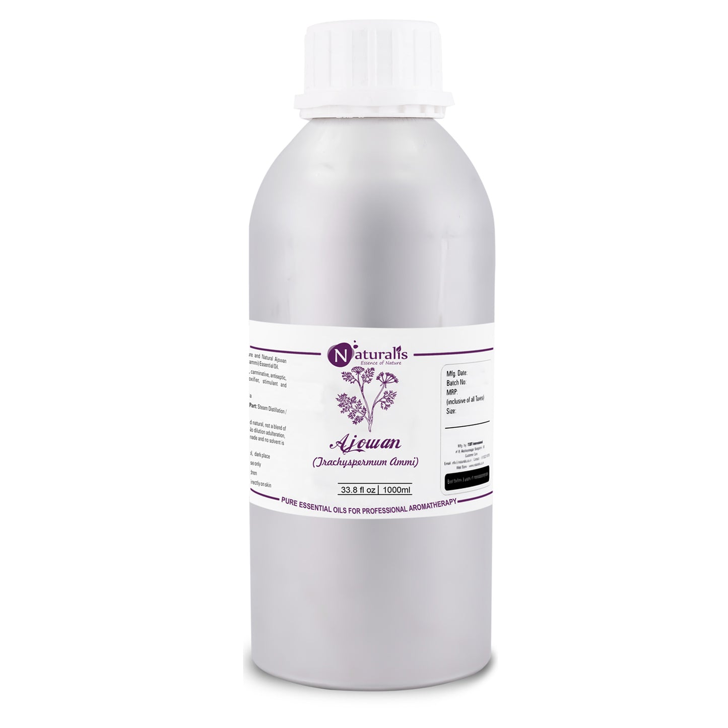 Naturalis Ajwain / Ajowan Essential Oil - Naturalis