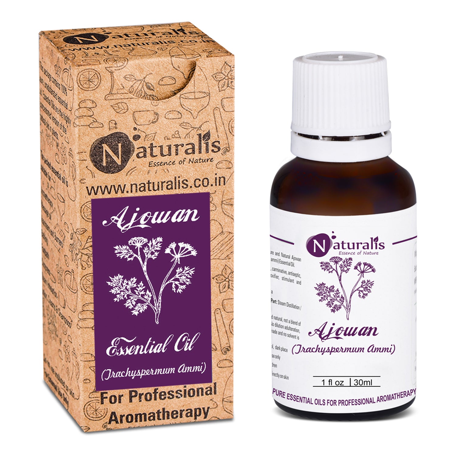 Naturalis Ajwain / Ajowan Essential Oil - Naturalis