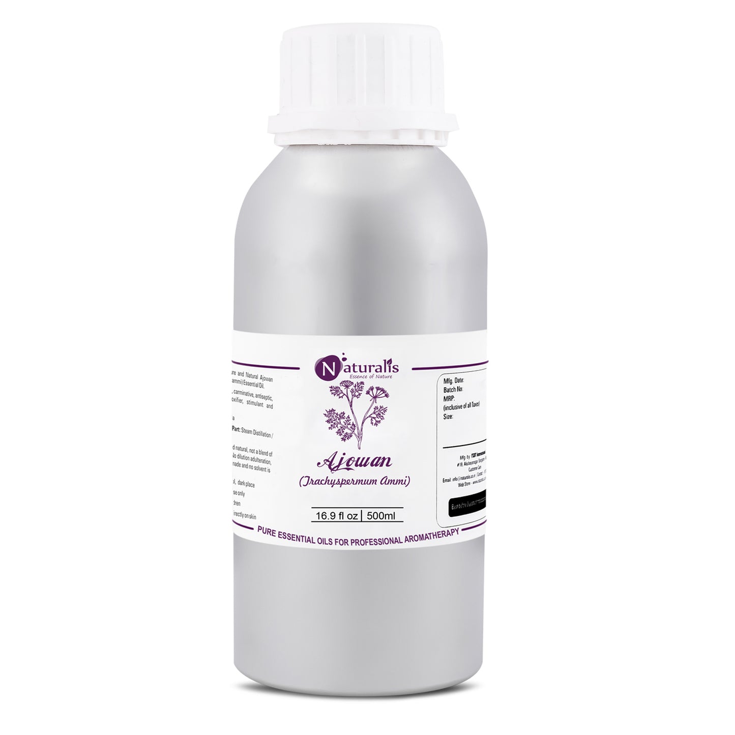 Naturalis Ajwain / Ajowan Essential Oil - Naturalis