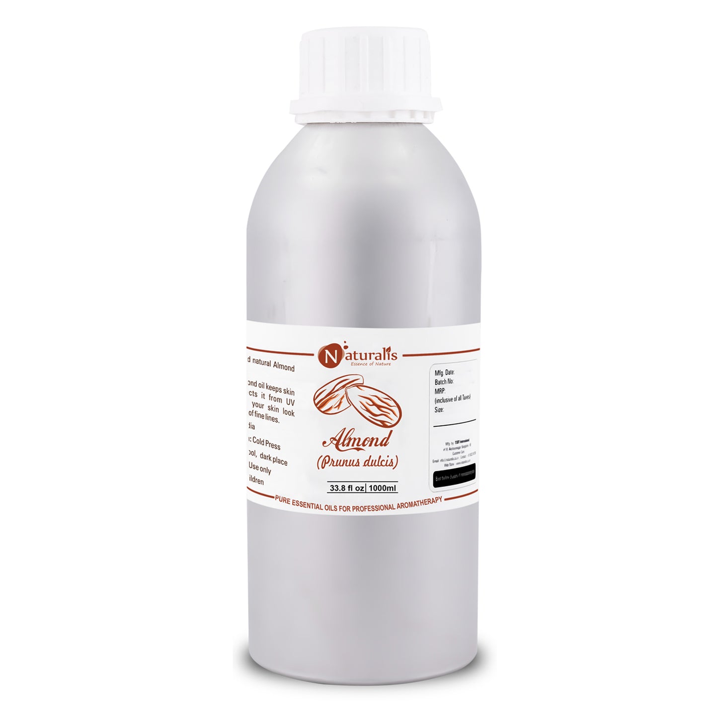 Almond Carrier Oil by Naturalis - Pure & Natural - Naturalis