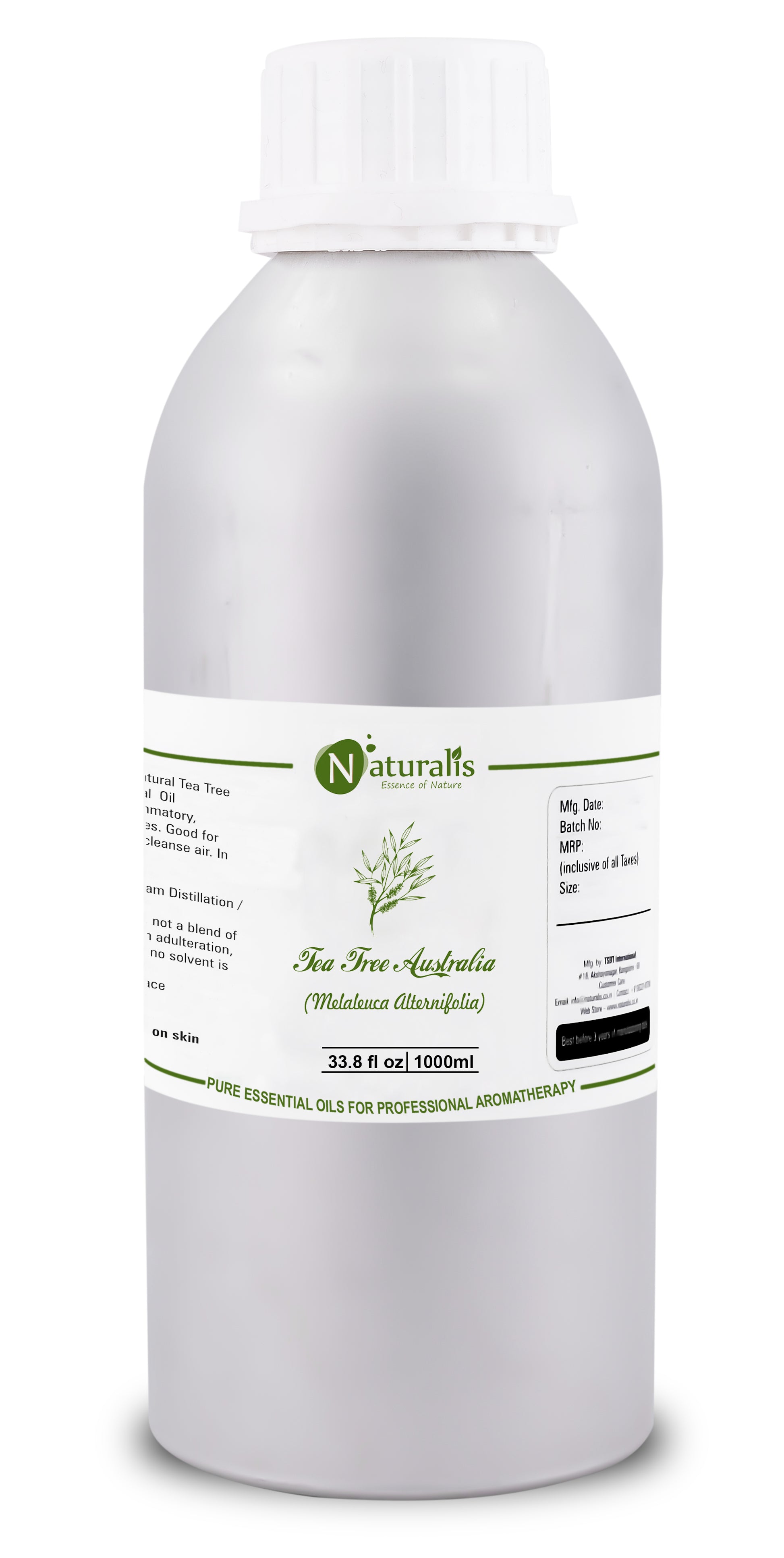 Naturalis Tea Tree Essential Oil - Premium High Grade Pure & Natural - Naturalis