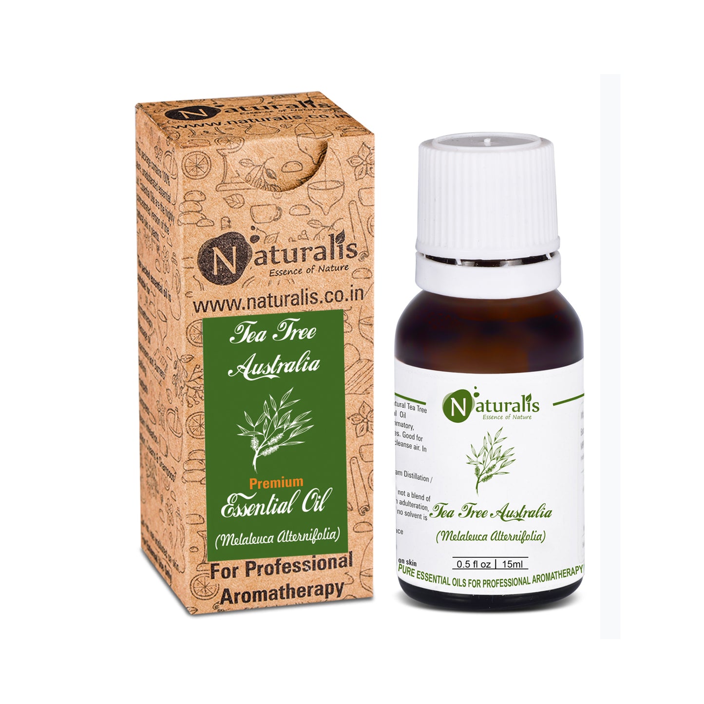 Naturalis Tea Tree Essential Oil - Premium High Grade Pure & Natural - Naturalis
