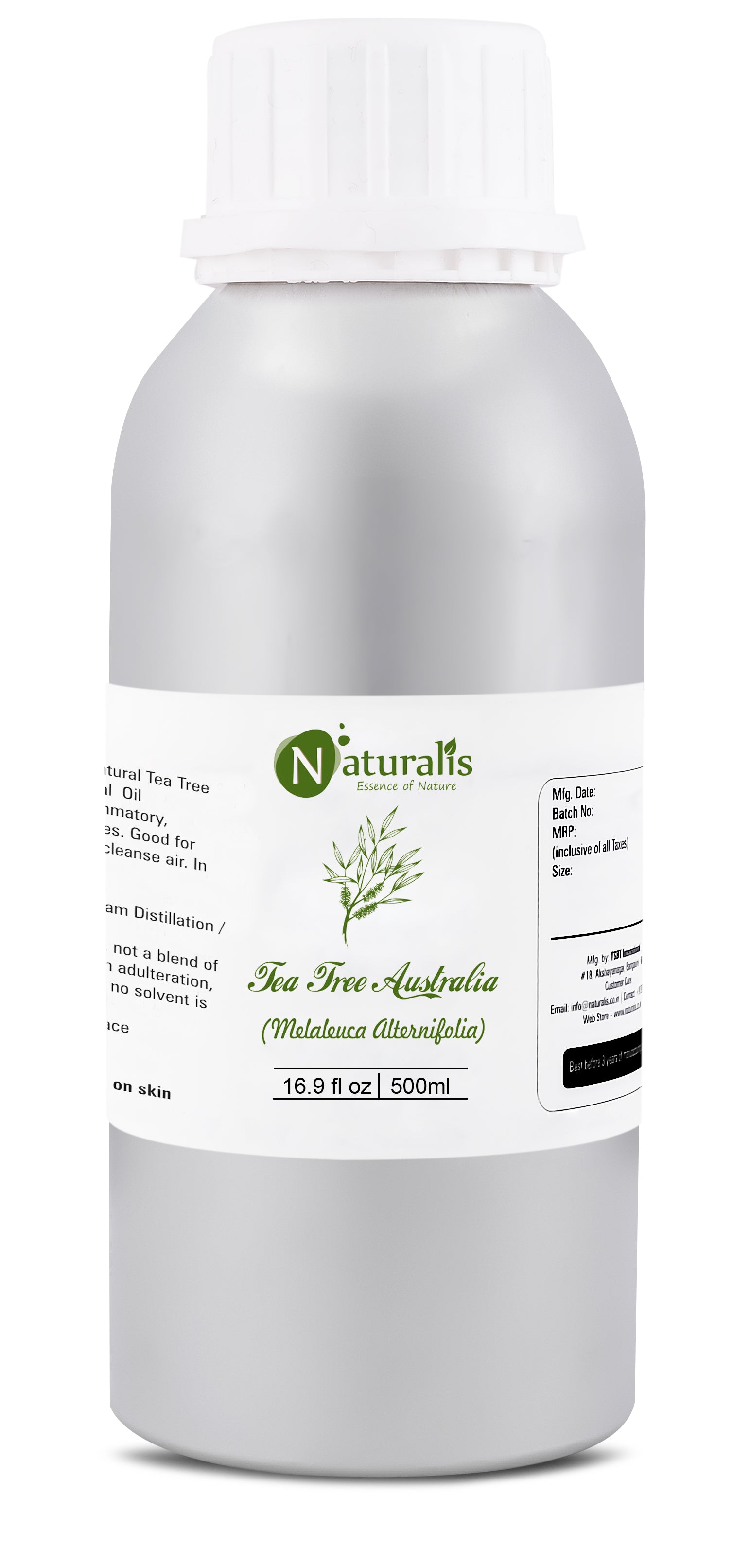 Naturalis Tea Tree Essential Oil - Premium High Grade Pure & Natural - Naturalis