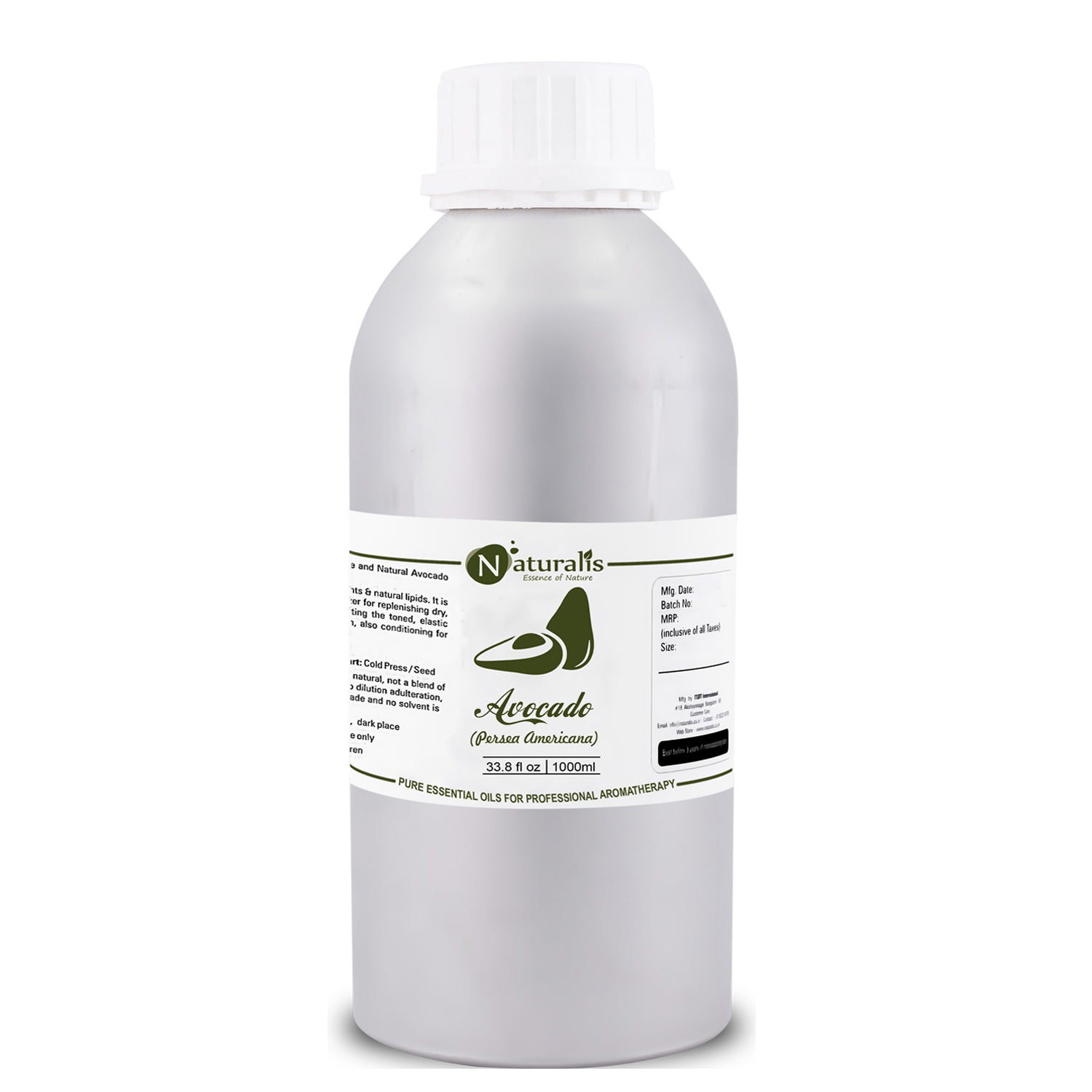 Avocado Carrier Oil by Naturalis - Pure Natural - Naturalis