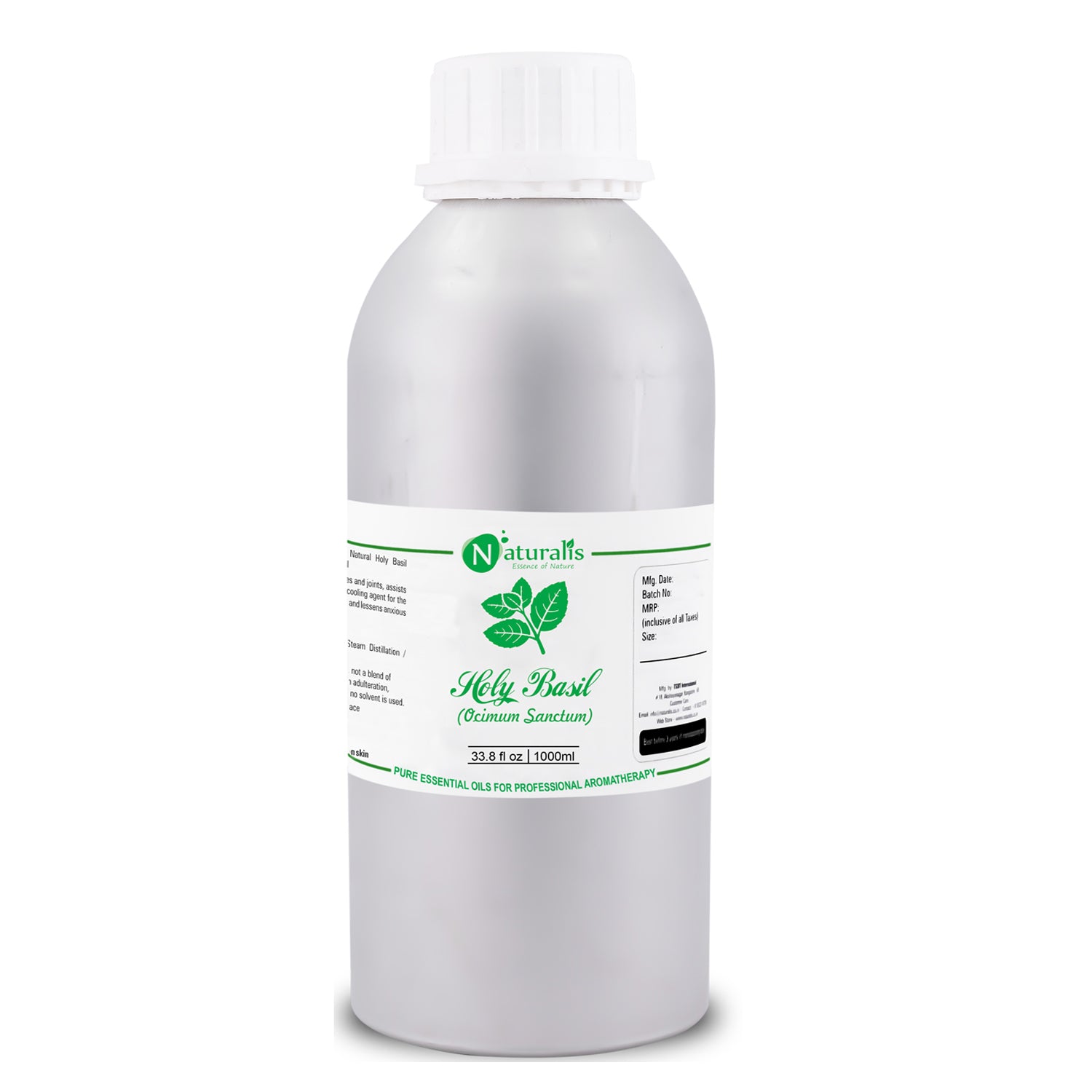 Naturalis 100% pure Holy Basil Essential Oil (Ocimum sanctum), therapeutic grade — view 15