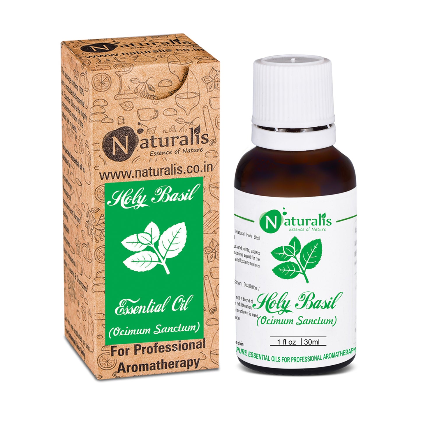 Holy Basil Essential Oil by Naturalis - Pure & Natural - Naturalis