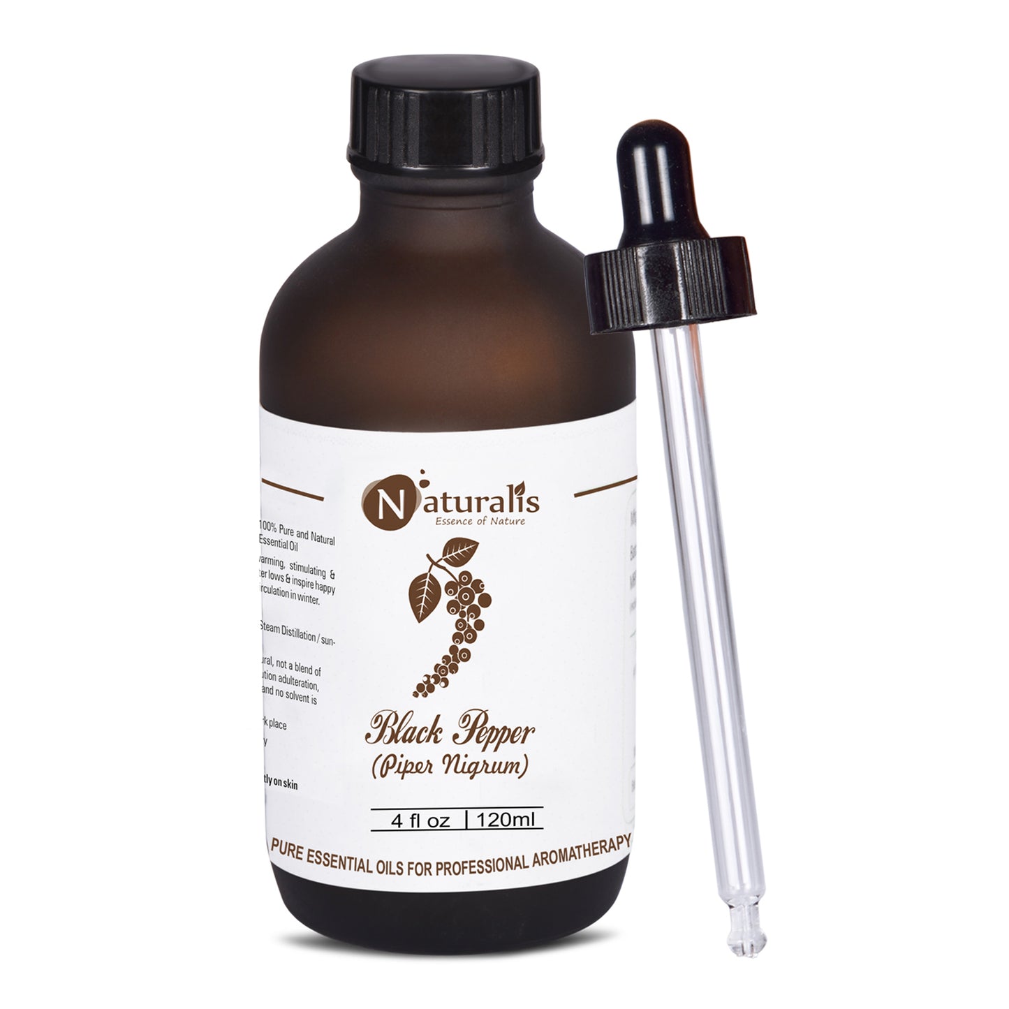 Black Pepper Essential Oil by Naturalis - Pure & Natural - Naturalis