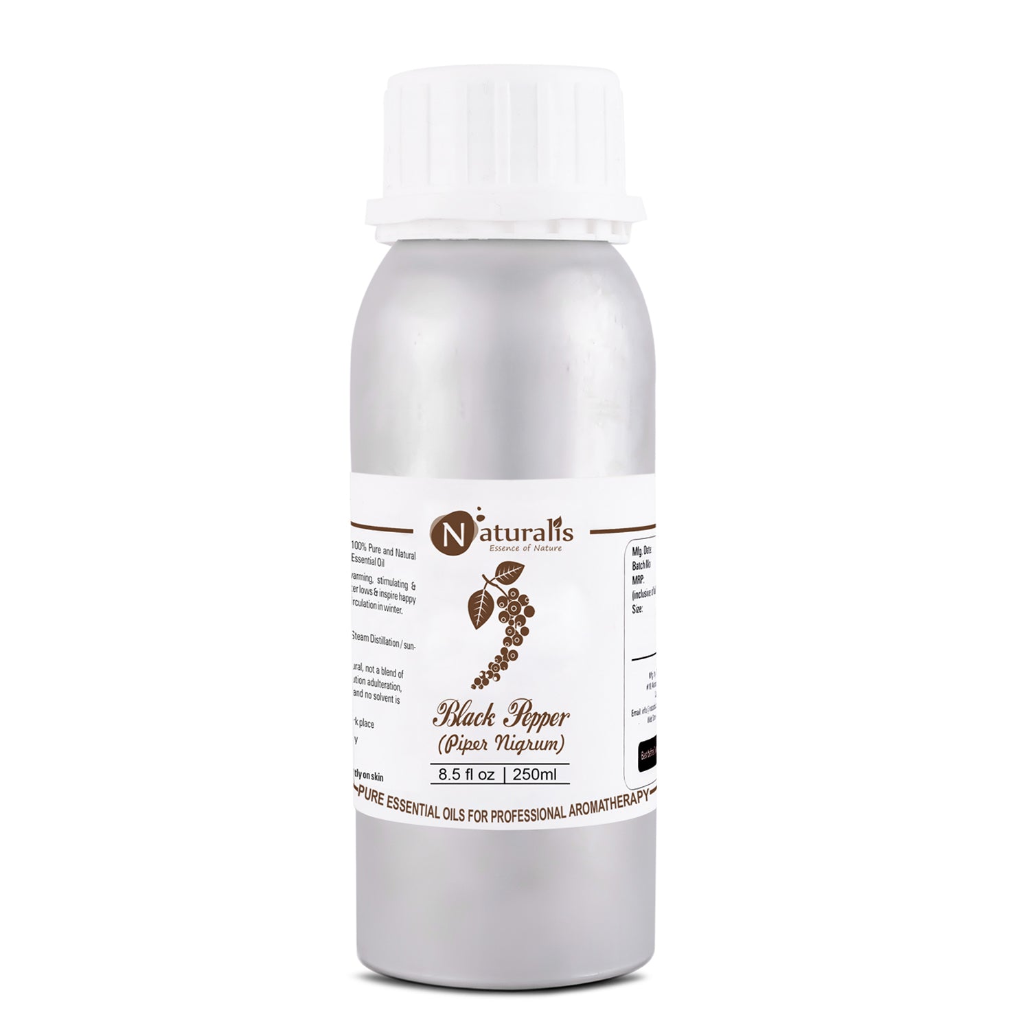 Black Pepper Essential Oil by Naturalis - Pure & Natural - Naturalis