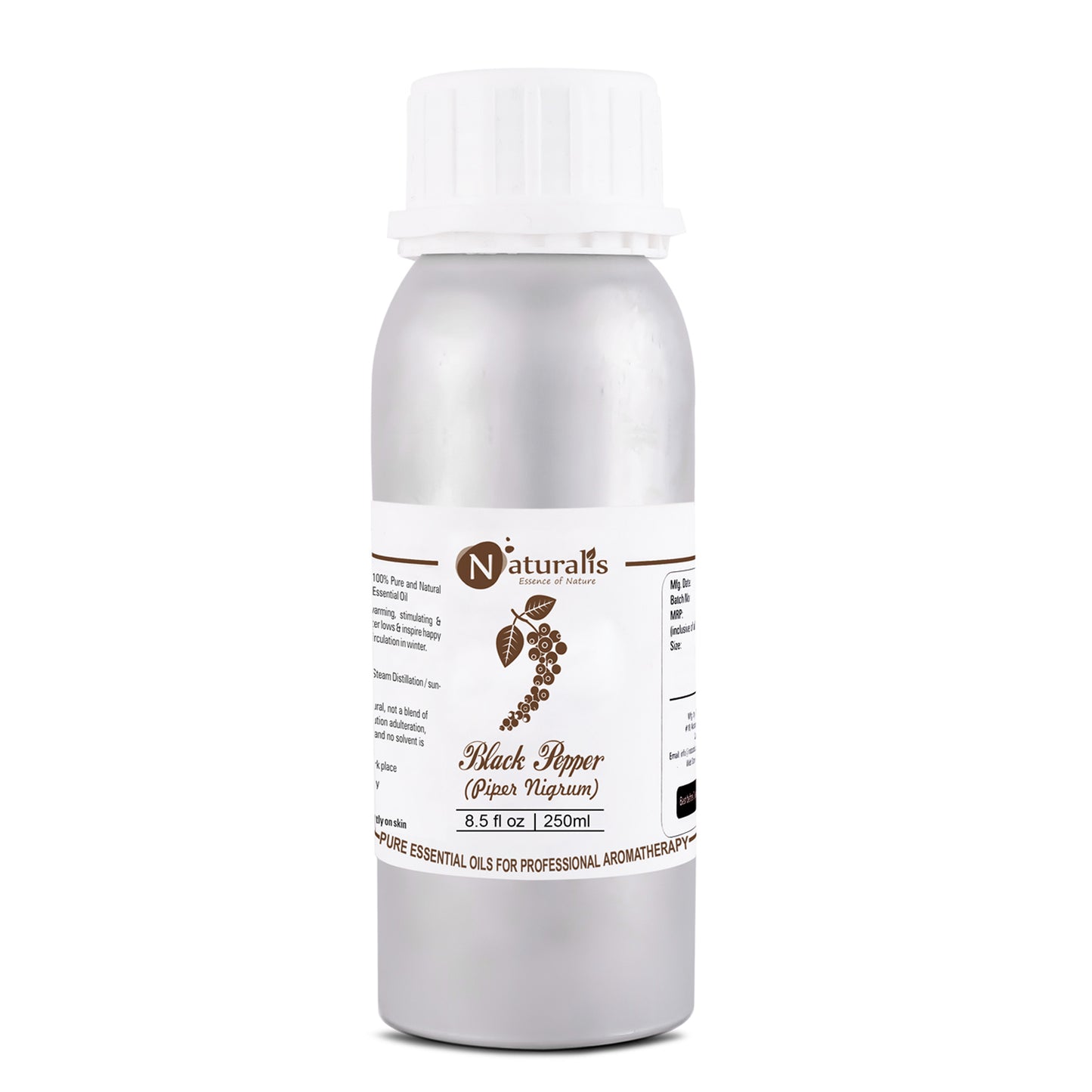 Black Pepper Essential Oil by Naturalis - Pure & Natural - Naturalis