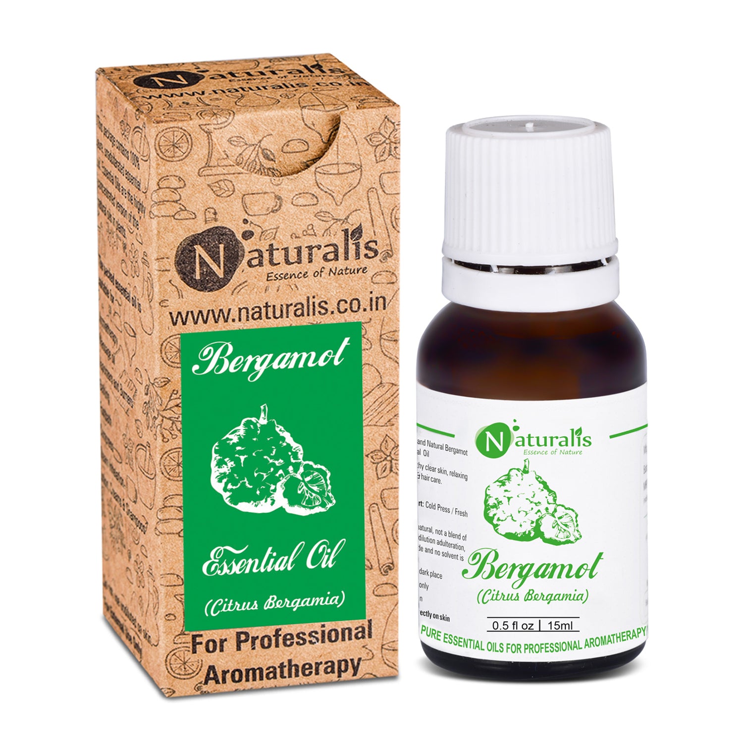 Bergamot Essential Oil by Naturalis - Pure & Natural - Naturalis