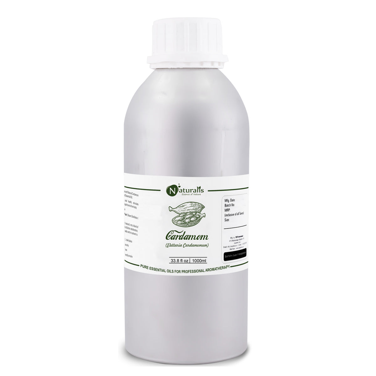 Cardamom essential oil by Naturalis, 100% pure and therapeutic grade — view 16