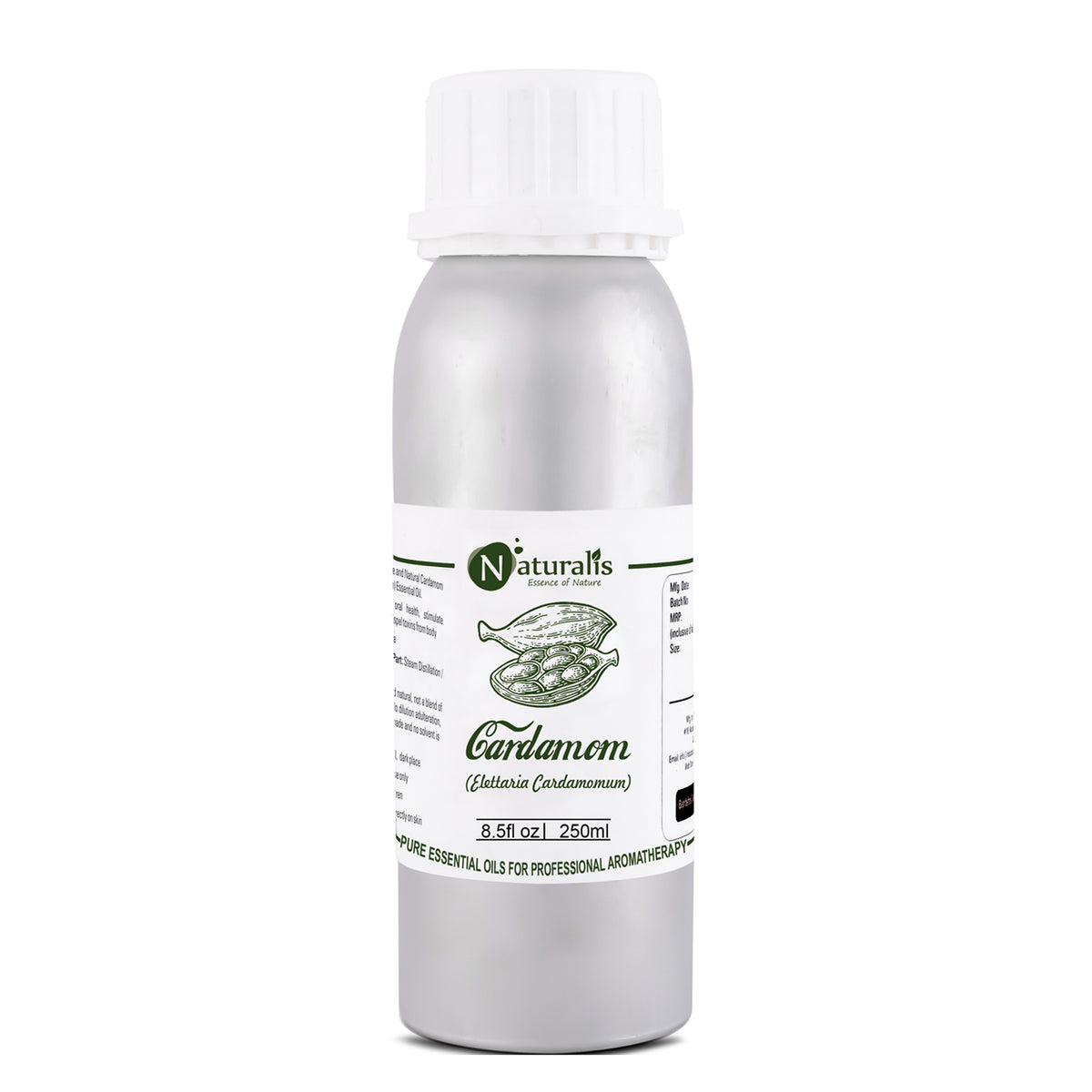 Naturalis cardamom oil from Elettaria cardamomum for aromatherapy — view 14
