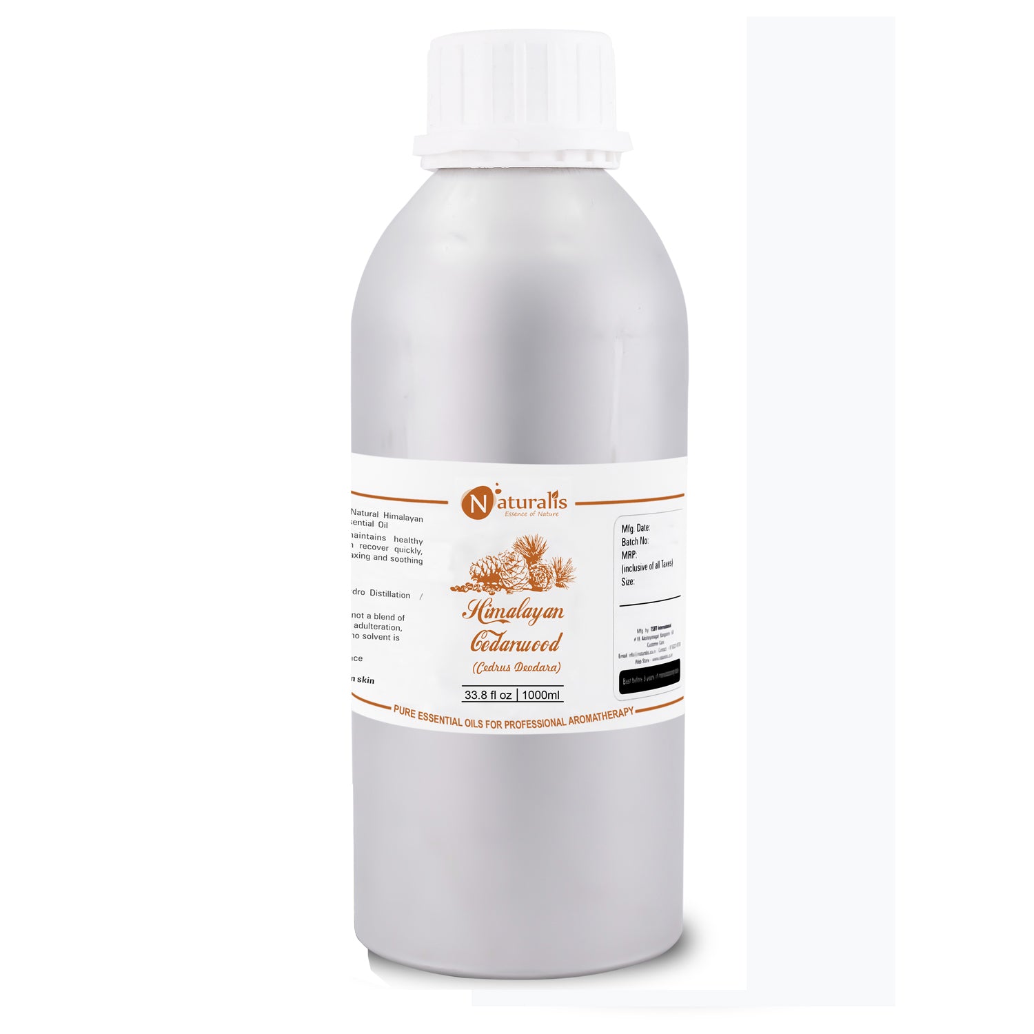 Himalayan Cedarwood Oil by Naturalis - 1000ml bottle