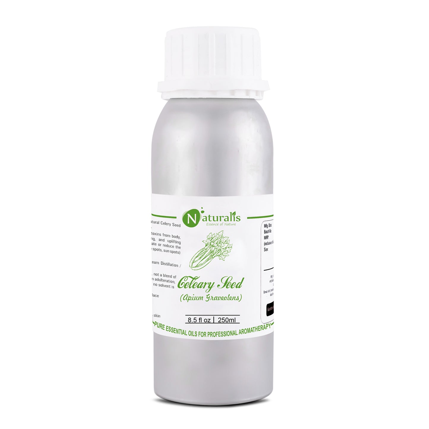 Pure Celery Seed Essential Oil by Naturalis 100ml - Naturalis