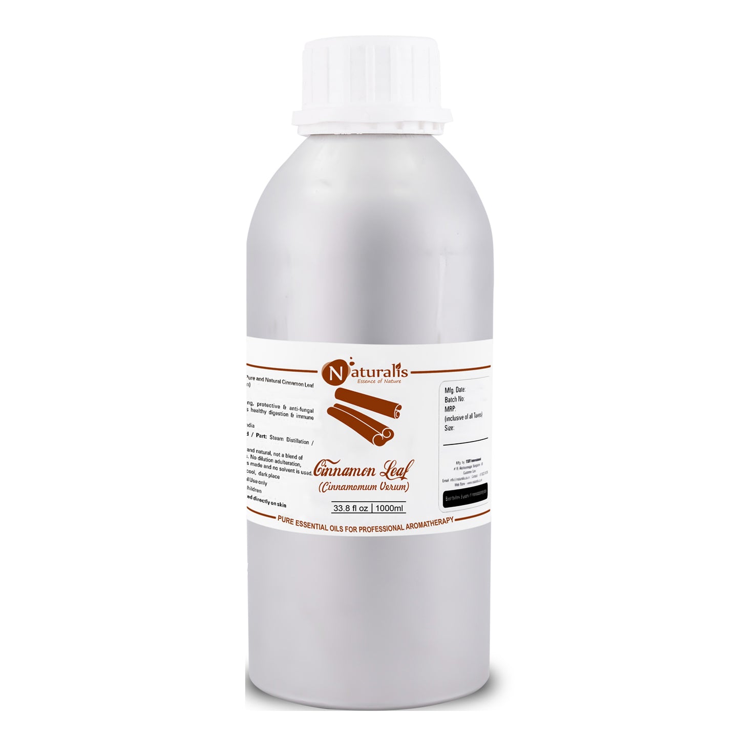 Cinnamon Leaf Essential Oil by Naturalis - Pure & Natural - Naturalis
