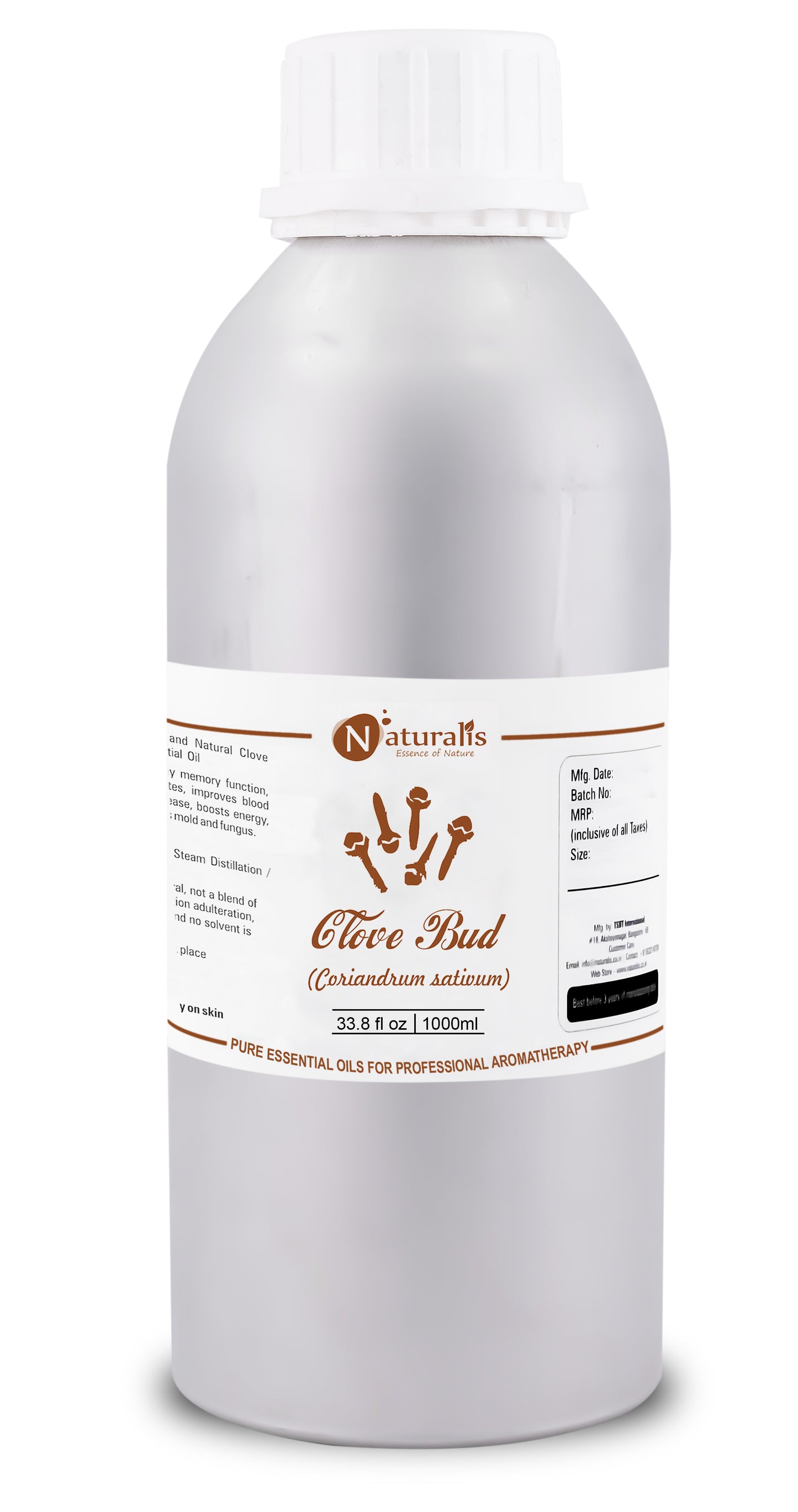 Clove Bud Essential Oil for Teeth and Gums by Naturalis- Pure & Natural - Naturalis