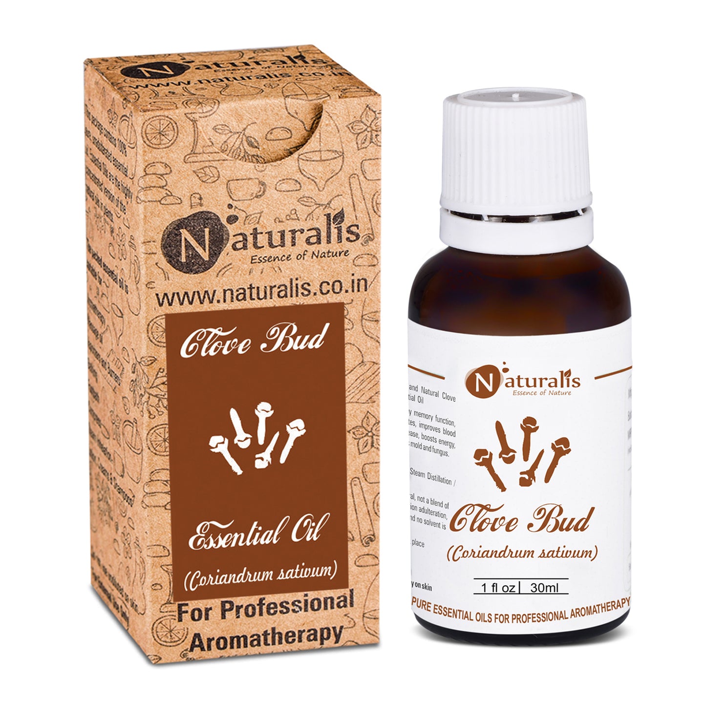 Clove Bud Essential Oil for Teeth and Gums by Naturalis- Pure & Natural - Naturalis