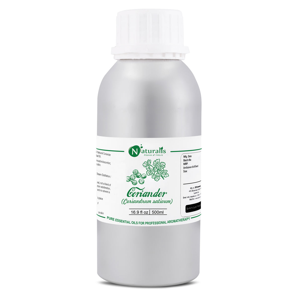 Coriander essential oil by Naturalis, 100% pure and therapeutic grade — view 16