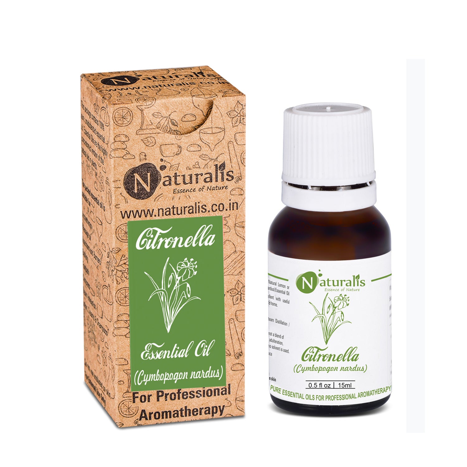 Citronella (Ceylon) Essential Oil by Naturalis - Pure & Natural - Naturalis