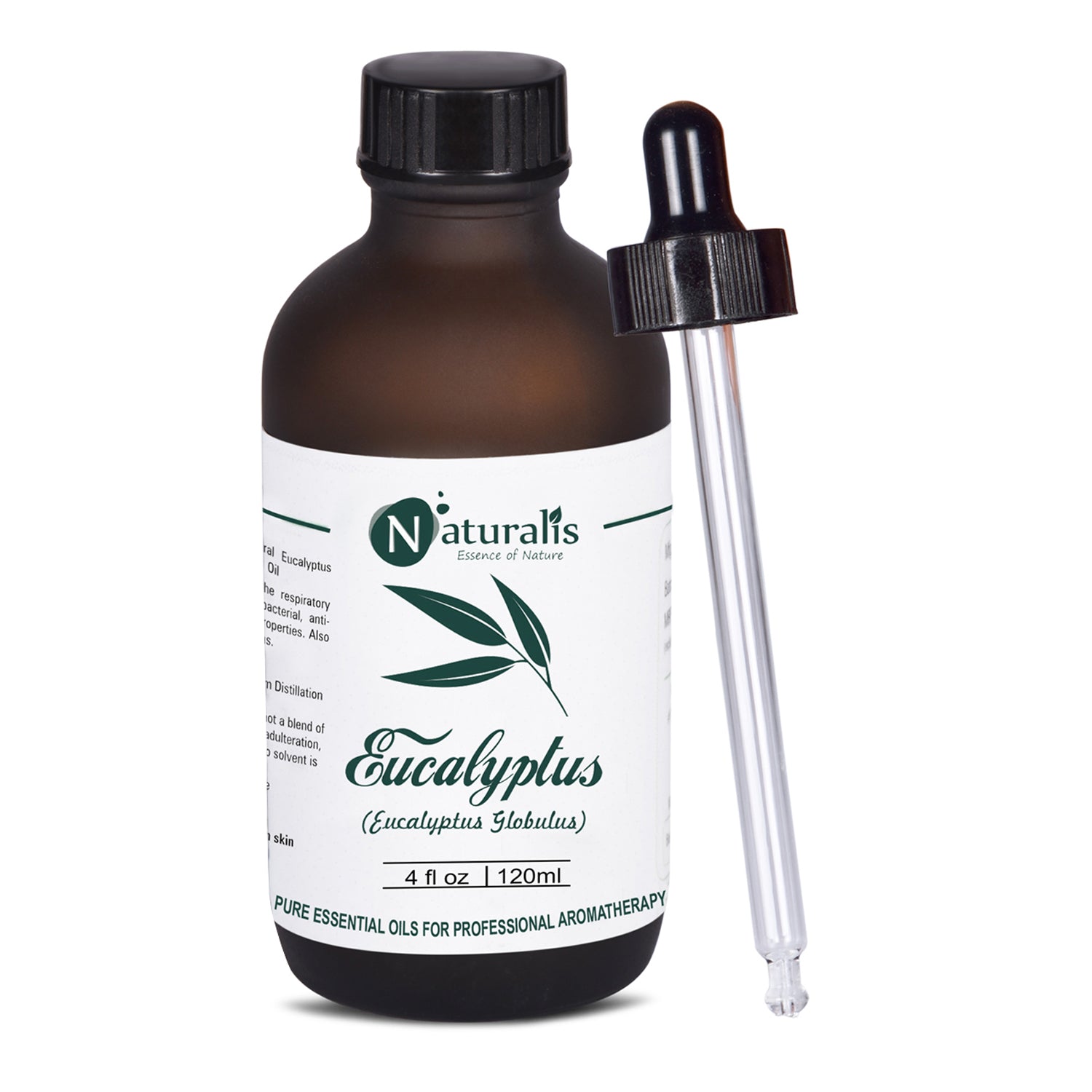 Naturalis Eucalyptus (Nilgiri) Essential Oil - 120ml Bottle, Therapeutic Grade