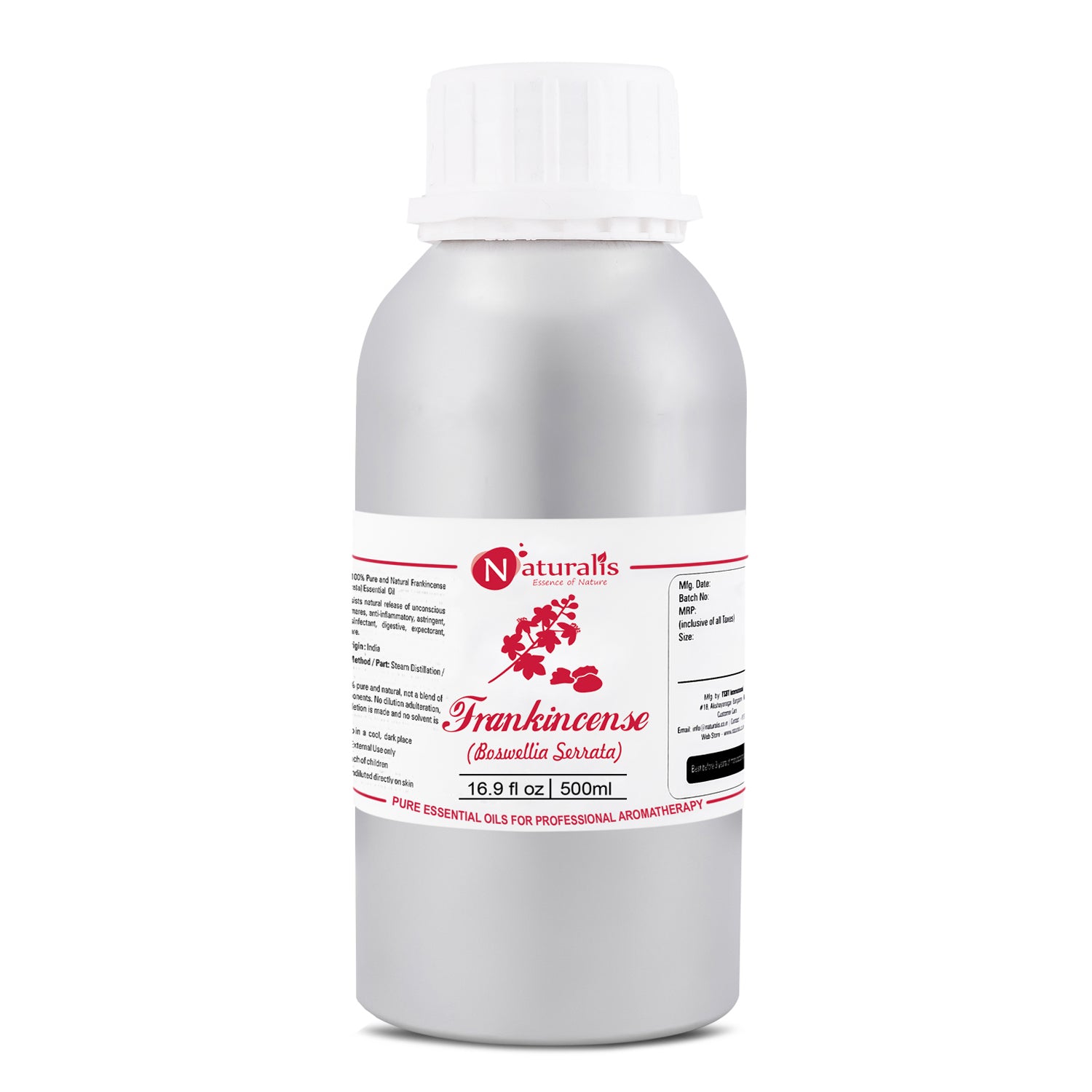 Frankincense Essential Oil by Naturalis- Pure & Natural - Naturalis