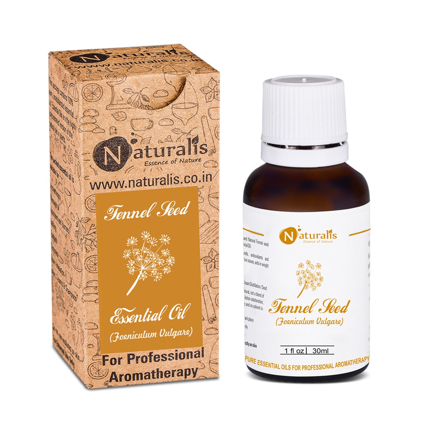Fennel Seed Essential Oil by Naturalis - Pure & Natural - Naturalis