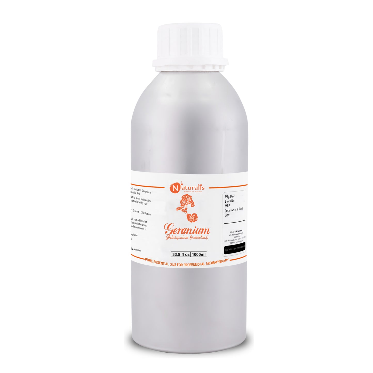 Geranium Essential Oil by Naturalis - Pure & Natural - Naturalis