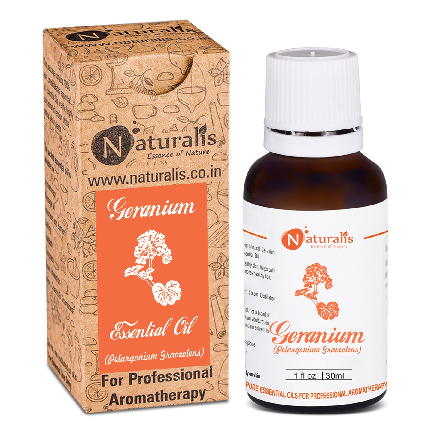 Geranium Essential Oil by Naturalis - Pure & Natural - Naturalis