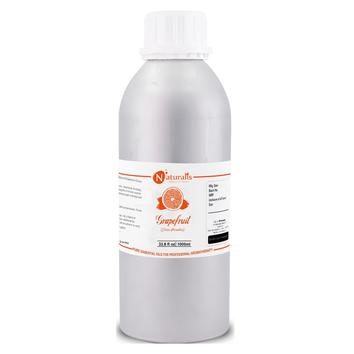 Grapefruit Essential Oil by Naturalis - Pure & Natural - Naturalis