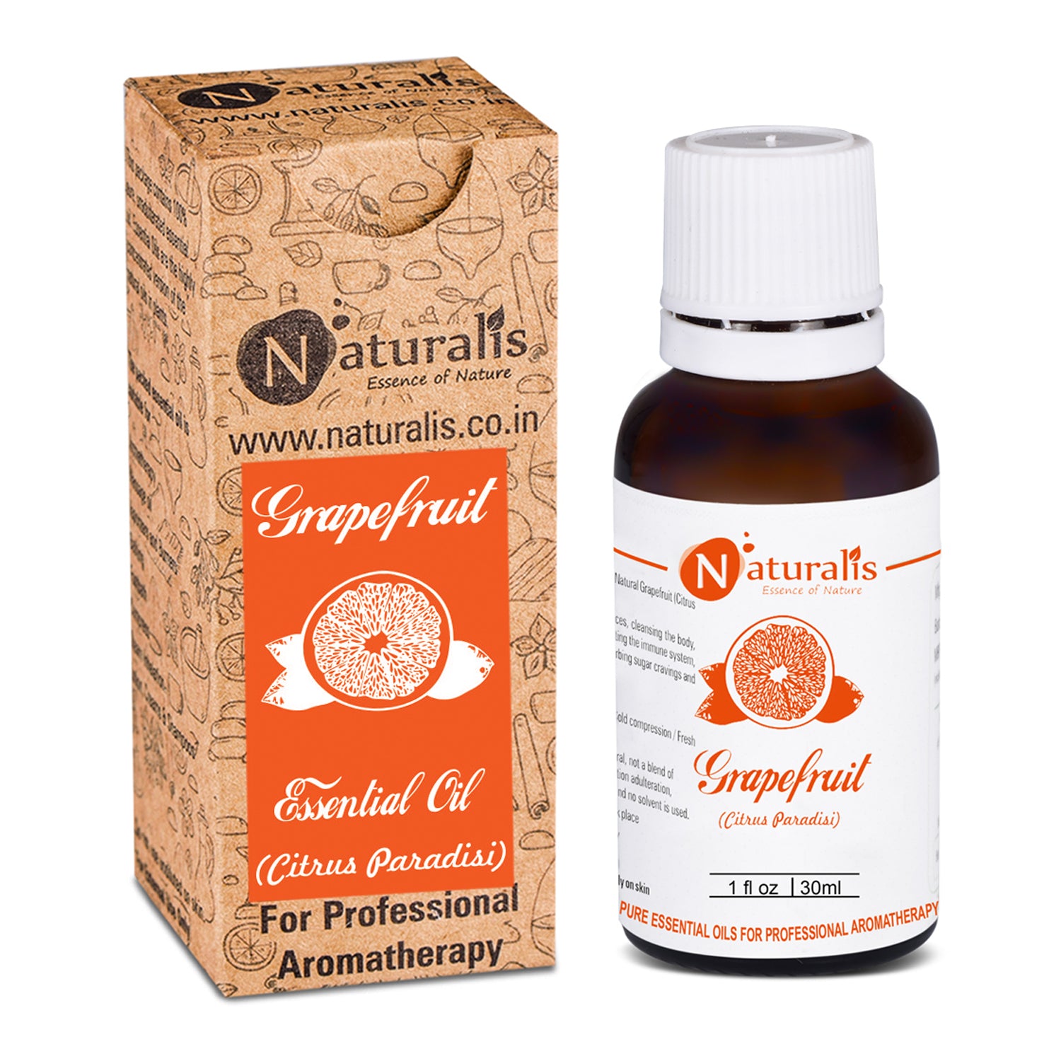 Grapefruit Essential Oil by Naturalis - Pure & Natural - Naturalis
