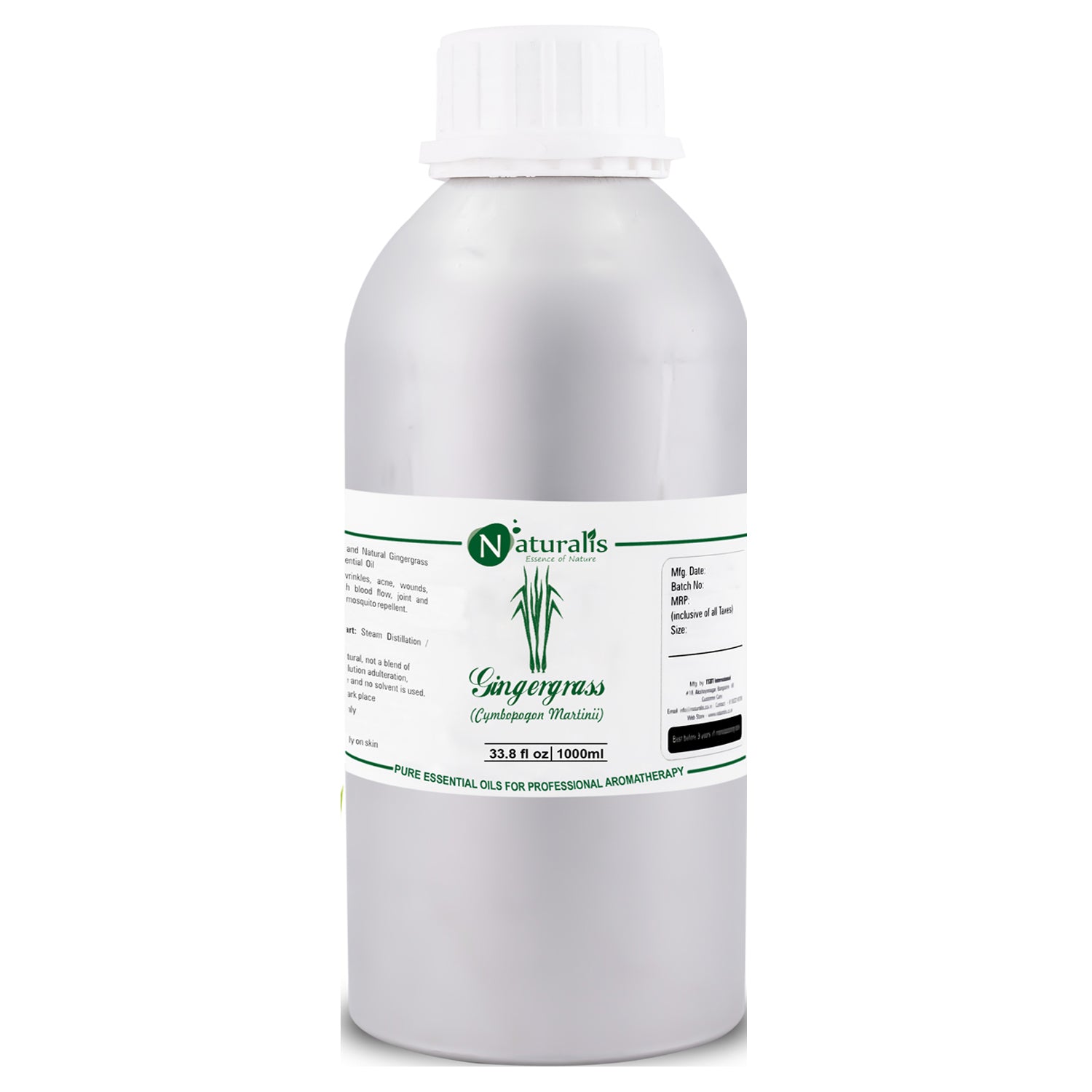 Gingergrass Essential Oil by Naturalis - Pure & Natural - Naturalis