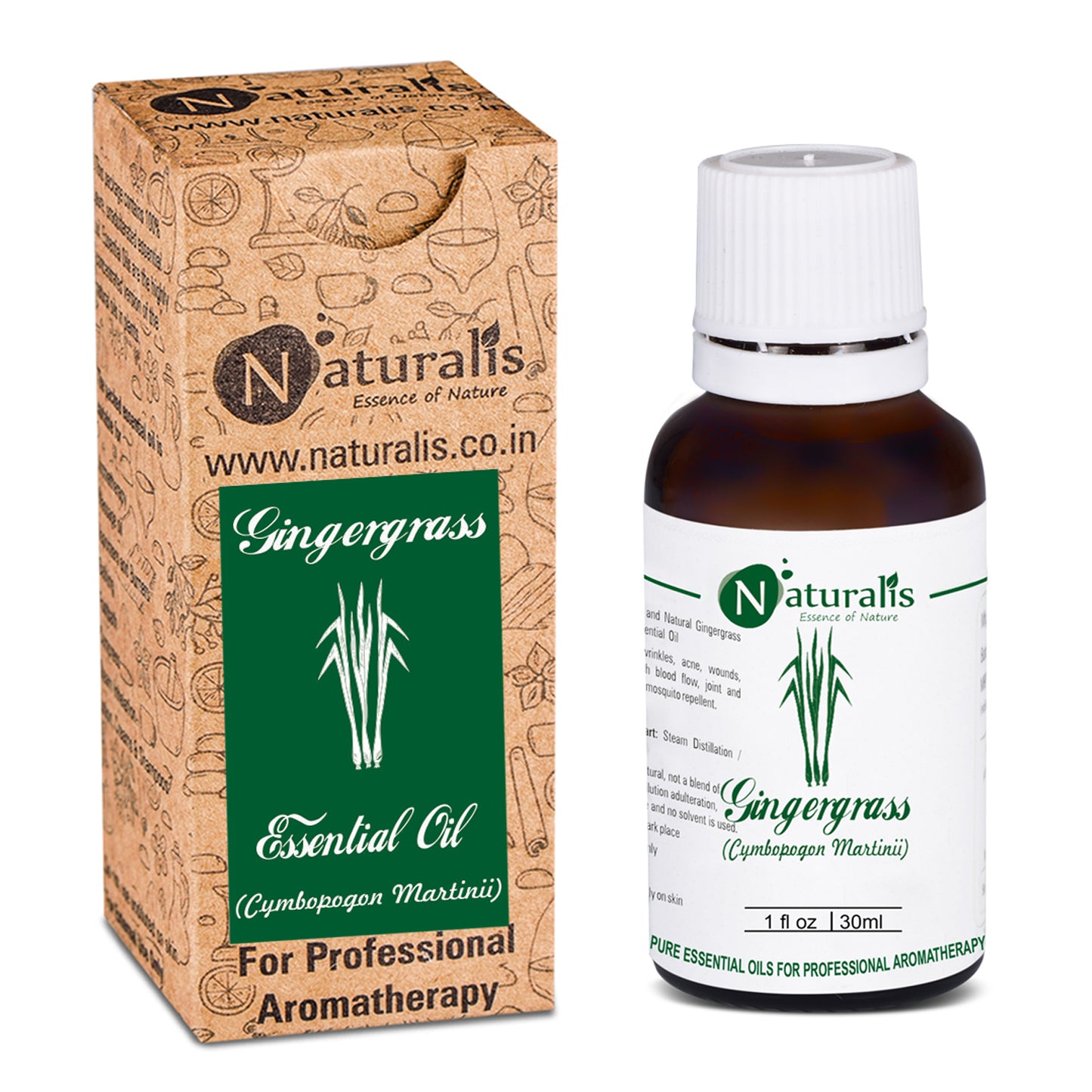 Gingergrass Essential Oil by Naturalis - Pure & Natural - Naturalis