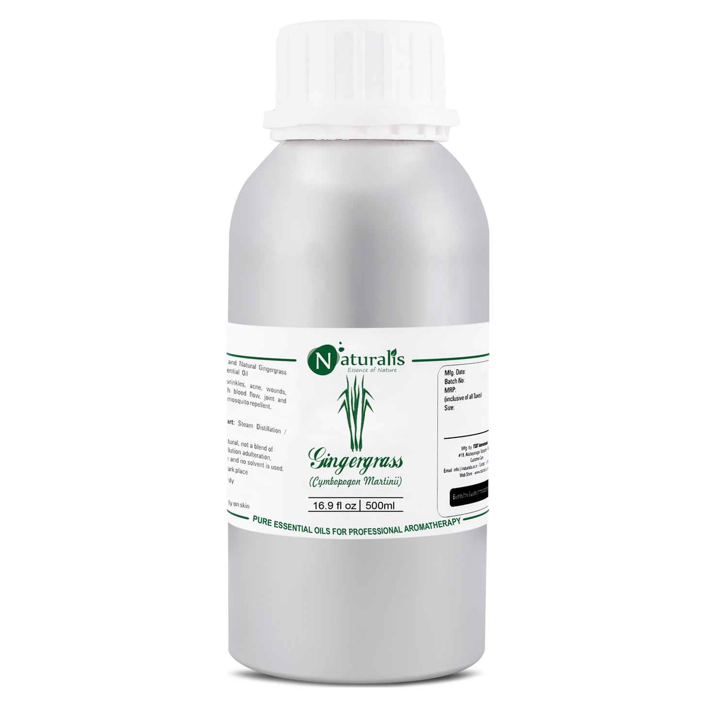Gingergrass Essential Oil by Naturalis - Pure & Natural - Naturalis