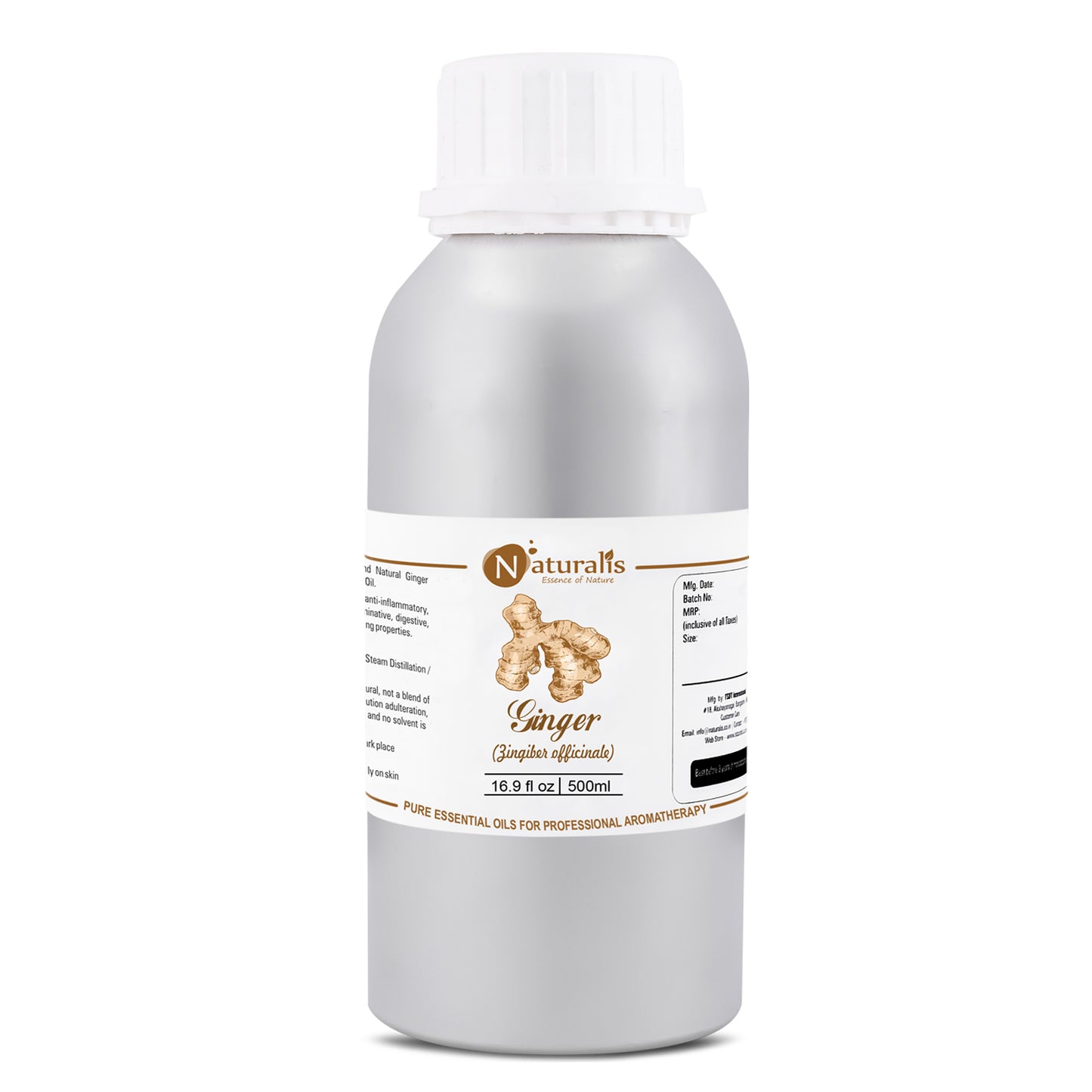 Ginger Essential Oil by Naturalis - Pure & Natural - Naturalis