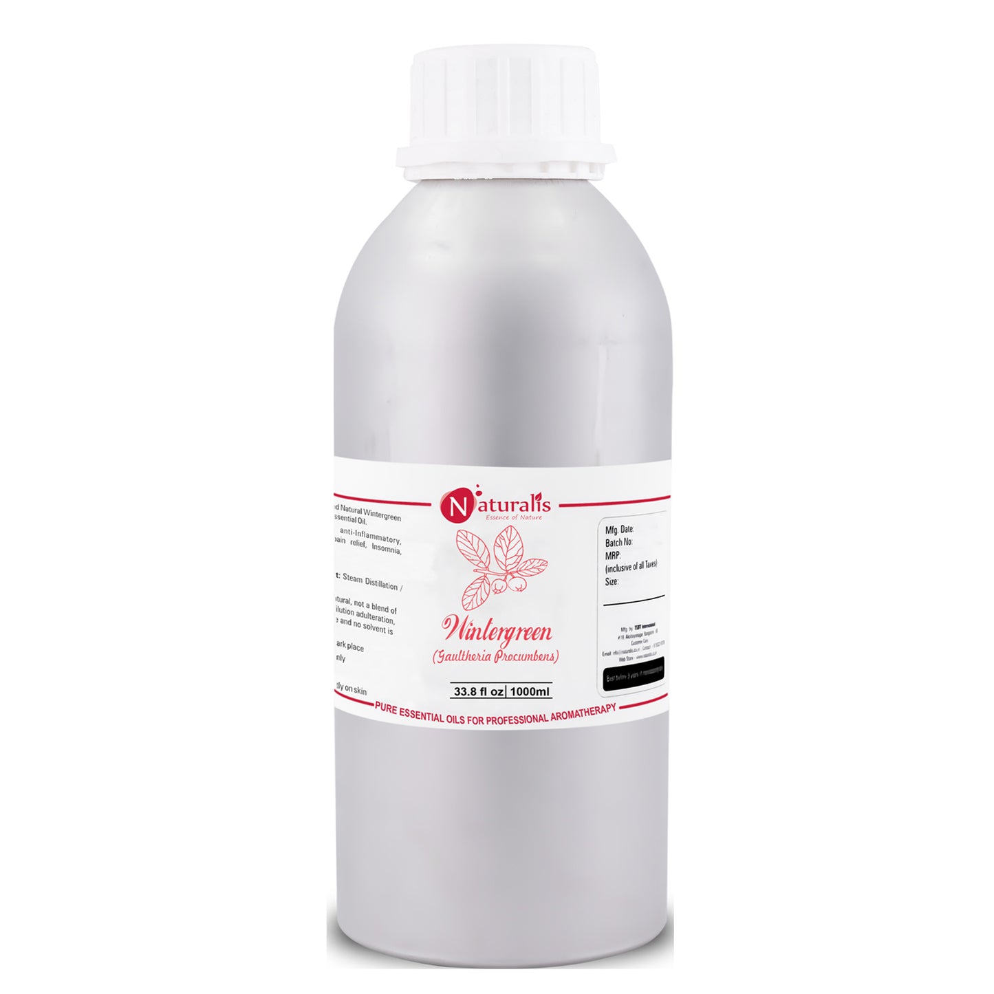 Wintergreen Essential Oil by Naturalis - Pure & Natural - Naturalis
