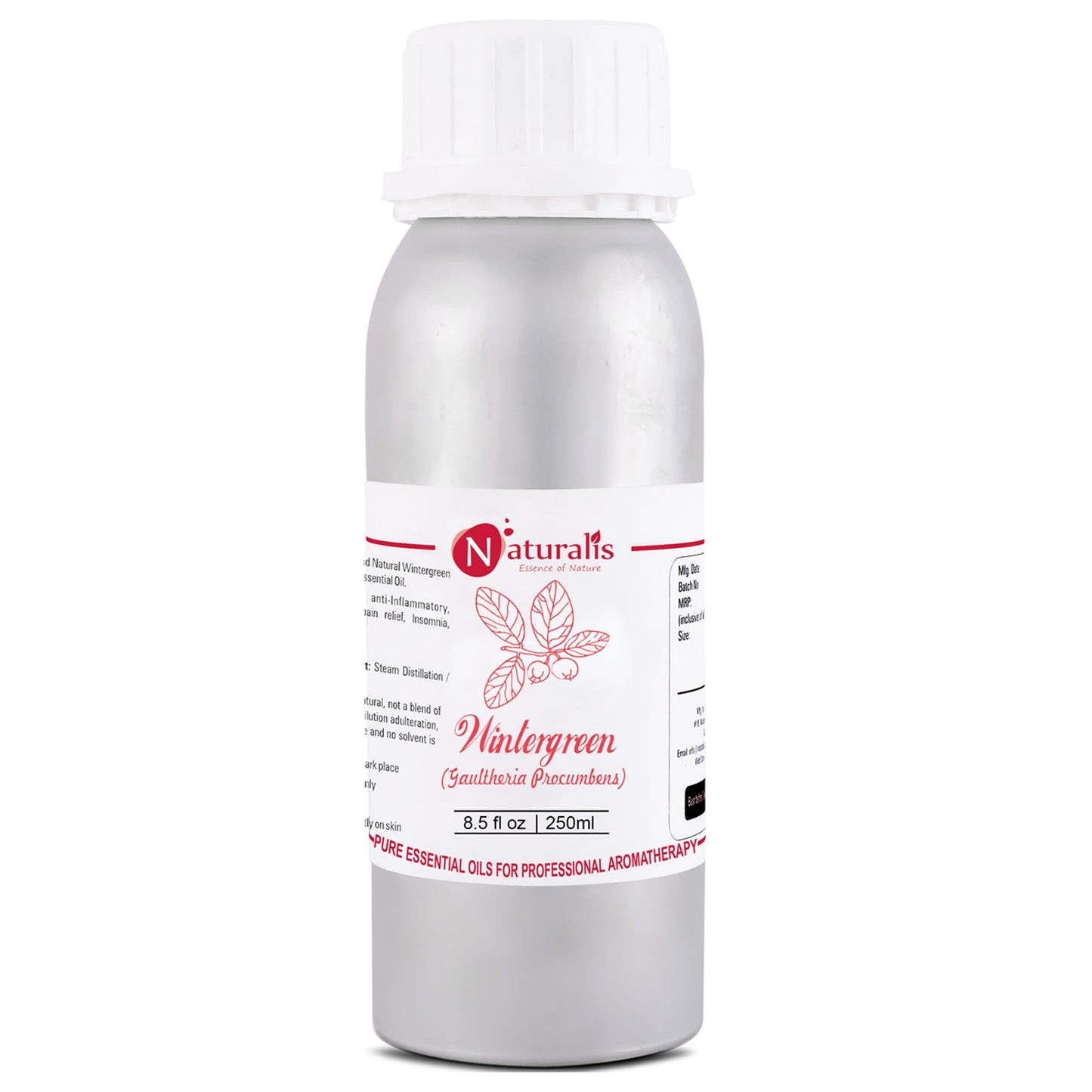 Wintergreen Essential Oil by Naturalis - Pure & Natural - Naturalis