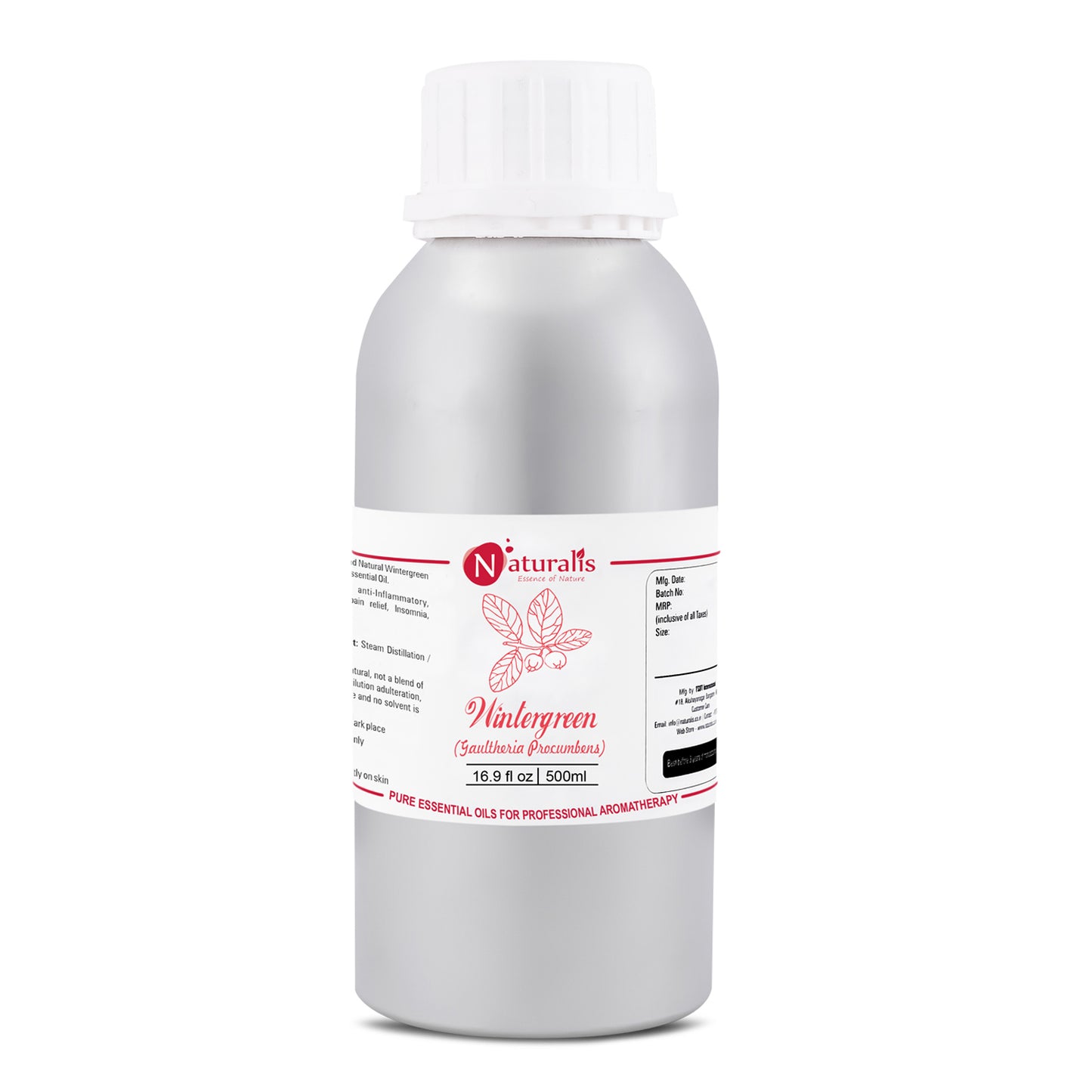 Wintergreen Essential Oil by Naturalis - Pure & Natural - Naturalis
