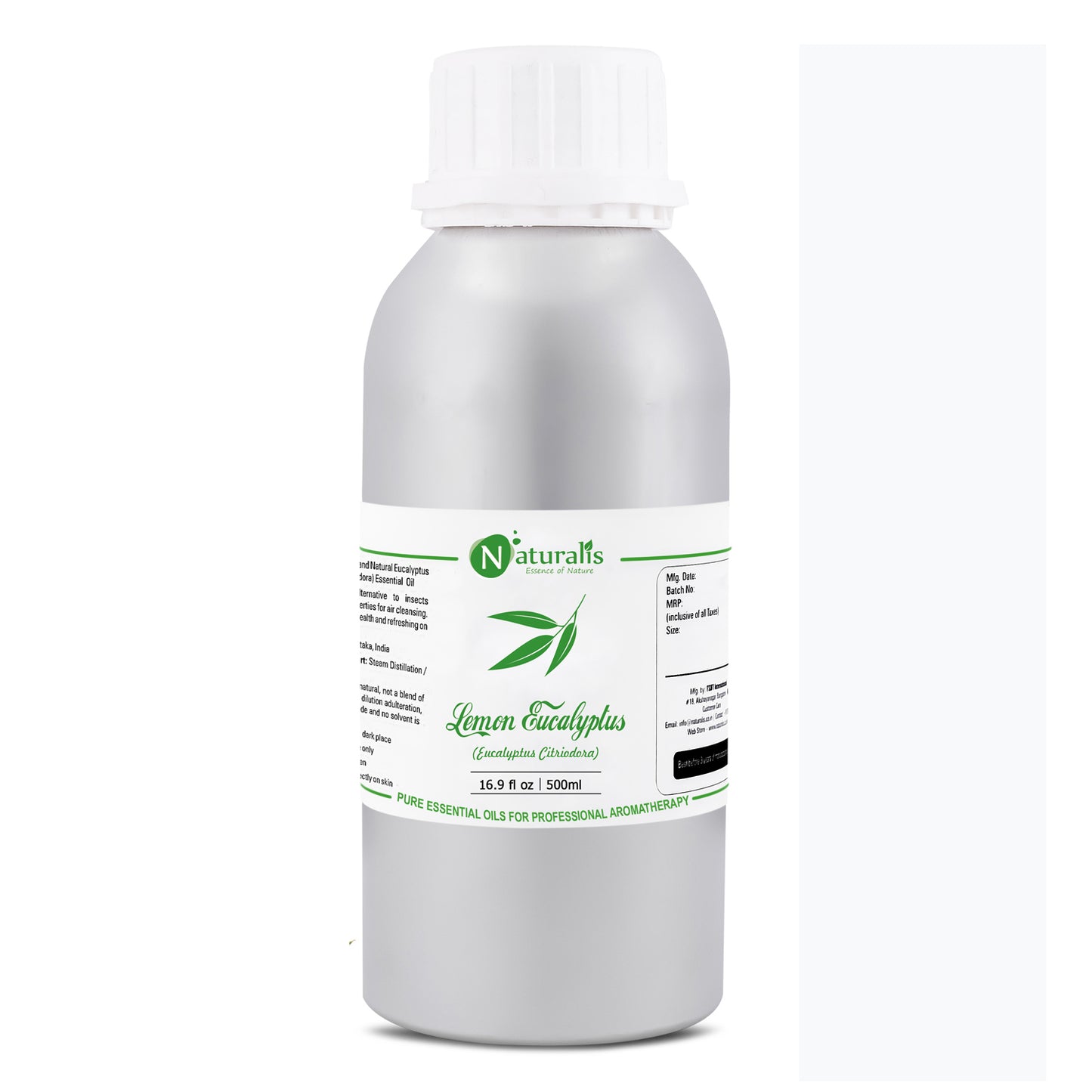 Lemon Eucalyptus Essential Oil (Eucalyptus Citriodora)  by Naturalis - Pure & Natural - Naturalis