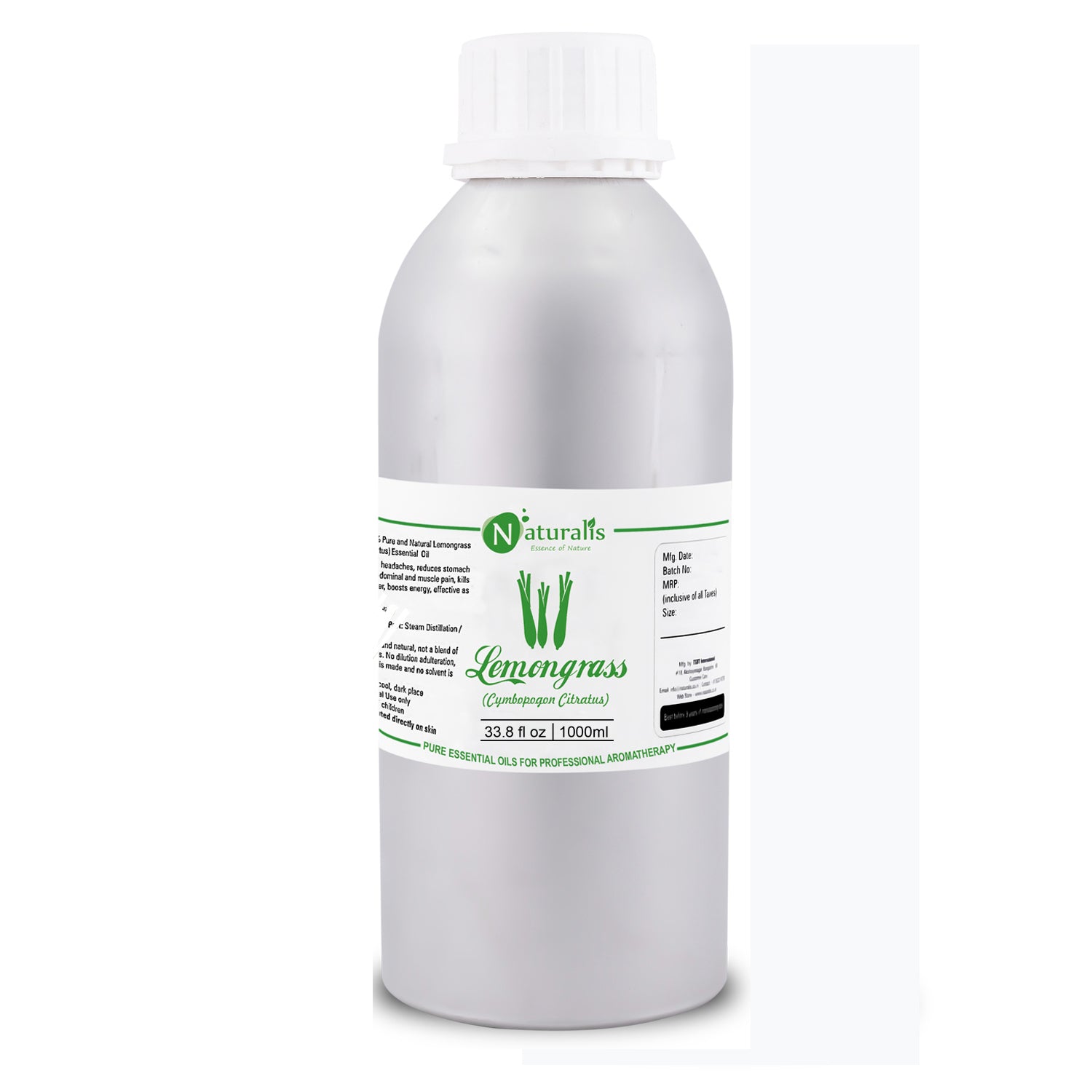 Lemongrass Essential Oil by Naturalis - Pure & Natural - Naturalis