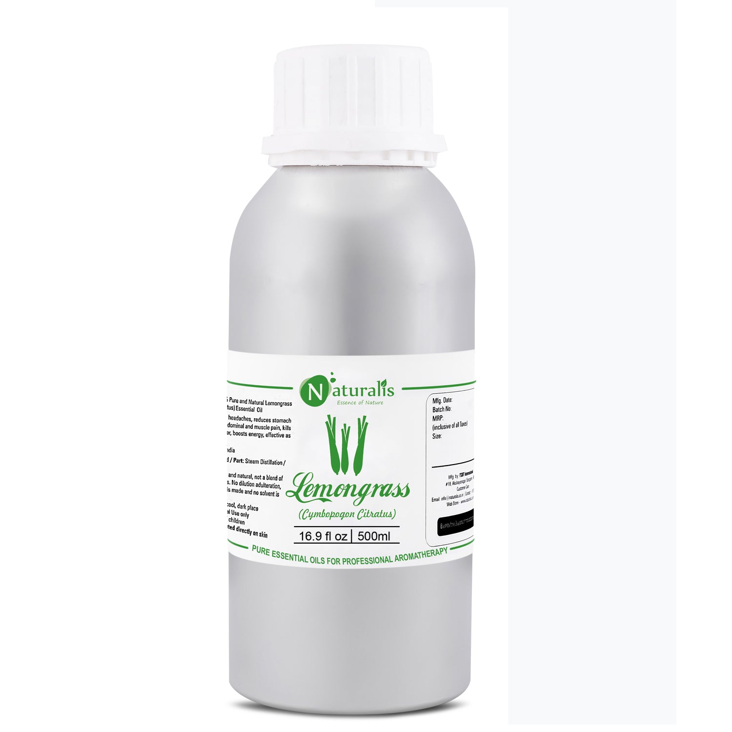 Lemongrass Essential Oil by Naturalis - Pure & Natural - Naturalis