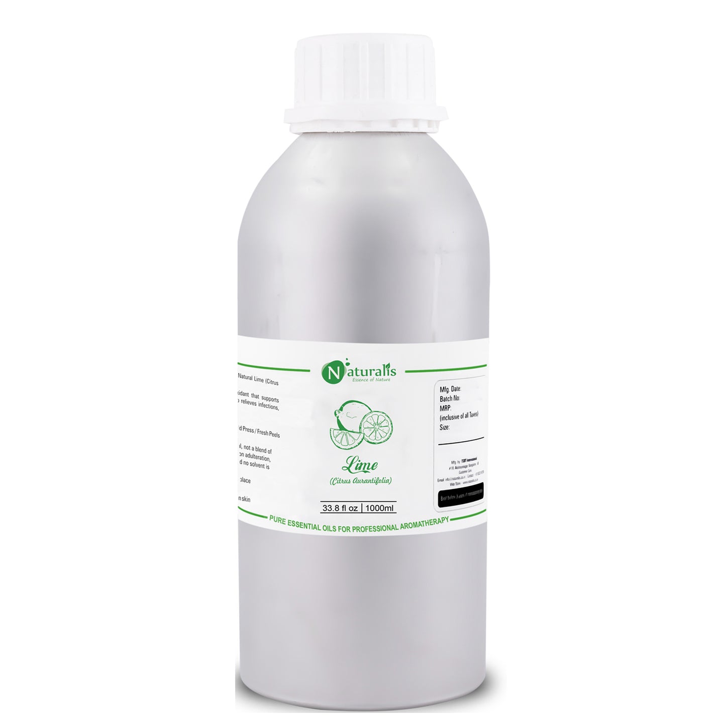 Lime Essential Oil by Naturalis - Pure & Natural - Naturalis