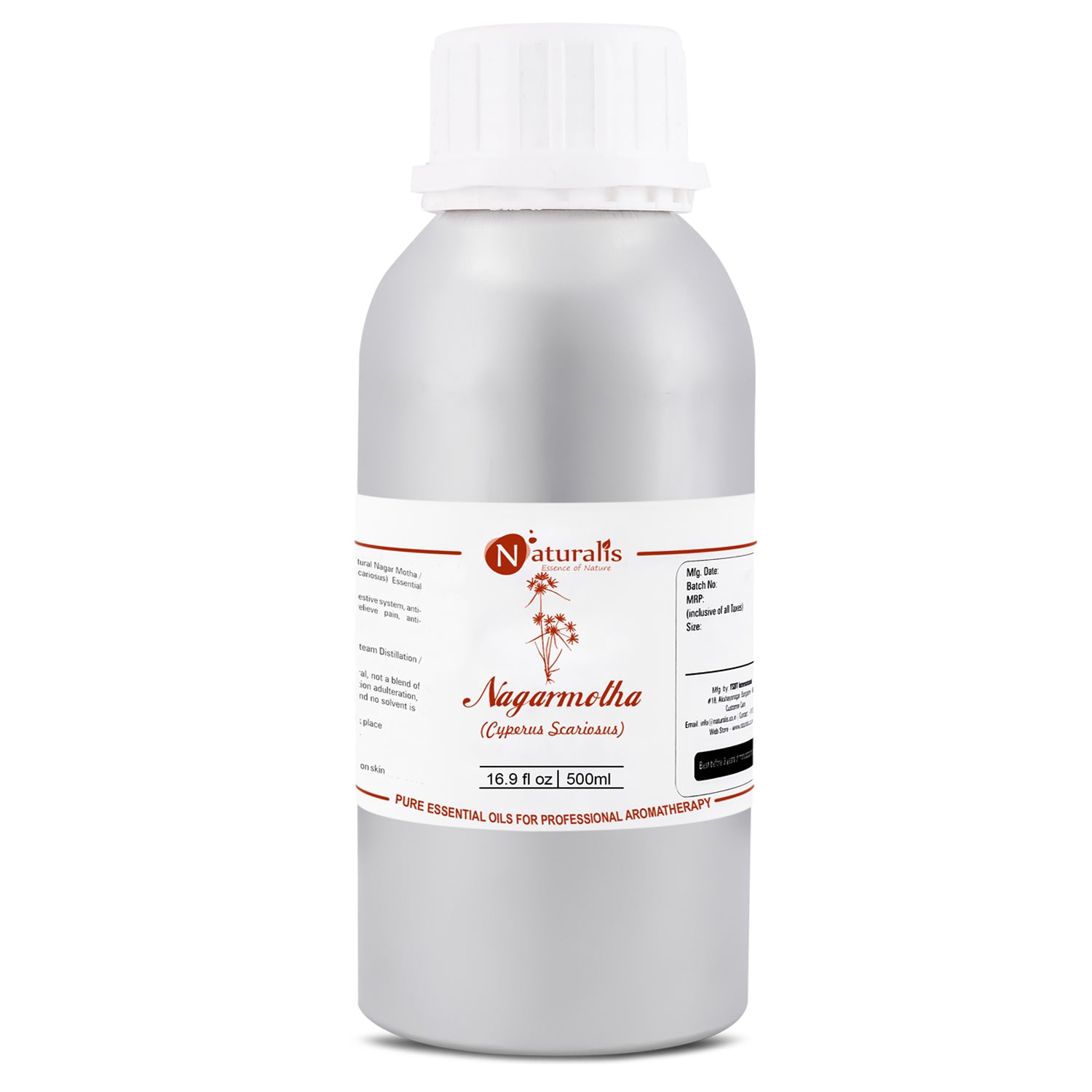 Naturalis 100% pure Nagarmotha Essential Oil (Cyperus scariosus), therapeutic grade — view 15