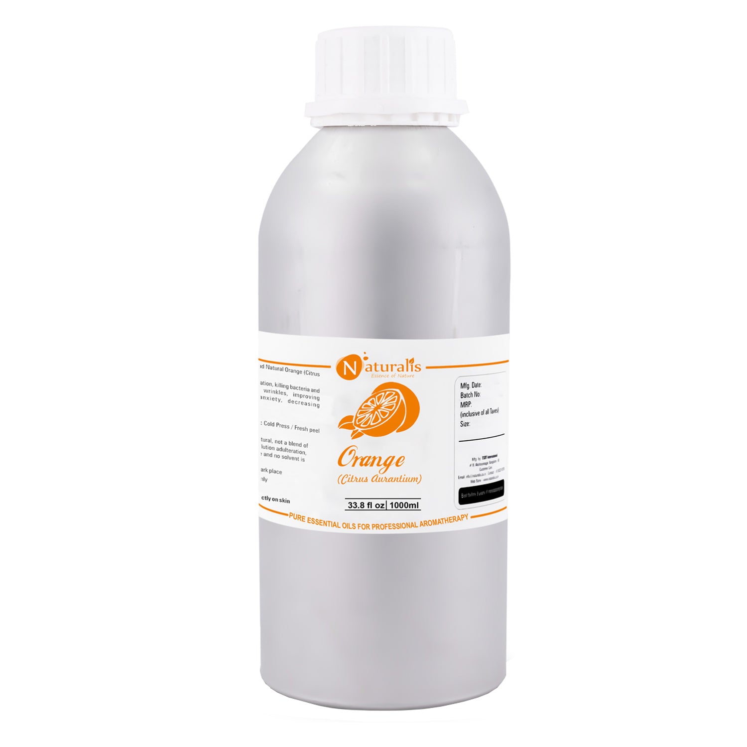 Orange Essential Oil by Naturalis -Pure & Natural - Naturalis